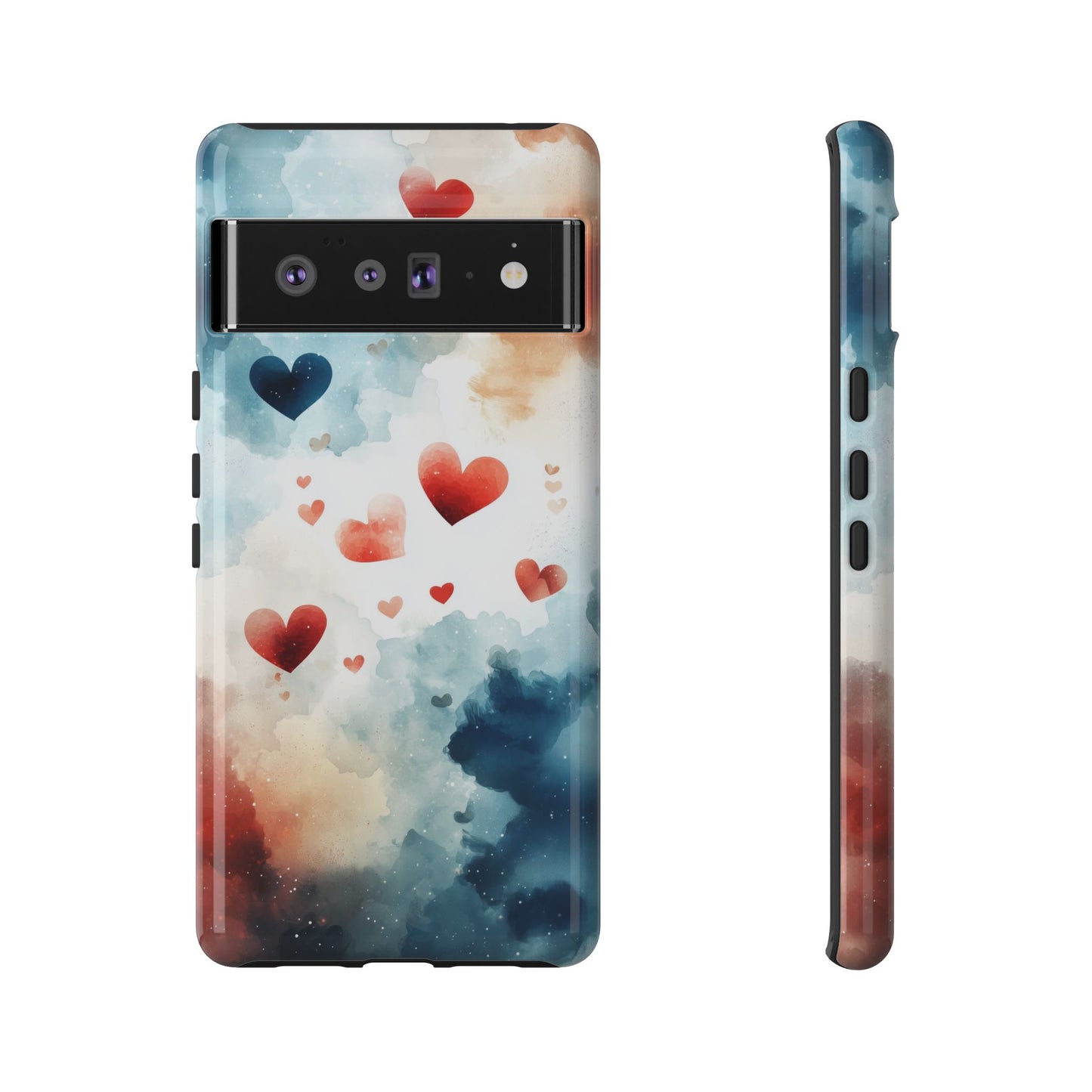 Heartfelt Skies - Watercolor Anime Phone Case for iPhone, Samsung, Google Pixel