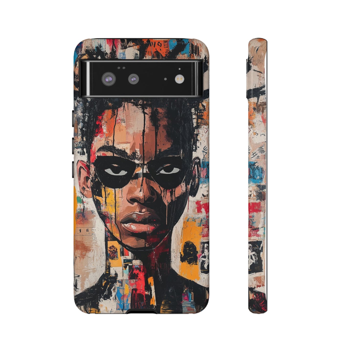 Abstract Graffiti Phone Case – Basquiat Art Inspired - iPhone, Samsung & Google Pixel Cover - Artistic Painting Case, Art Lover Gift
