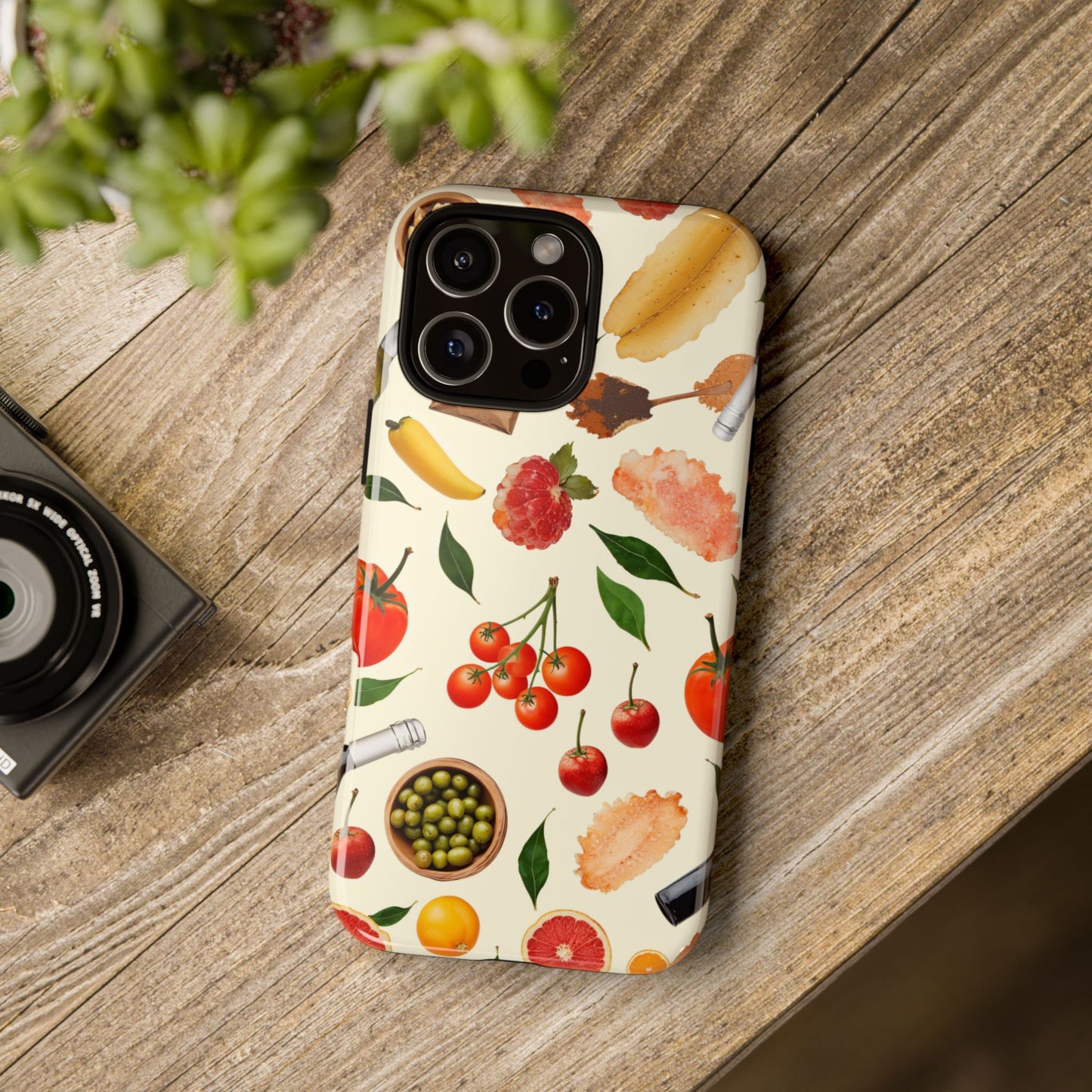 Fresh Fruits & Veggies Pattern Phone Case