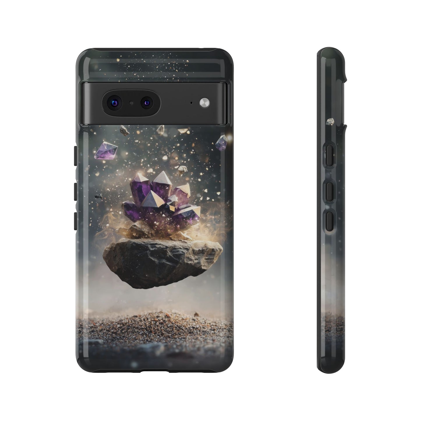 Mystic Amethyst Stones Phone Case for iPhone, Samsung & Google Pixel