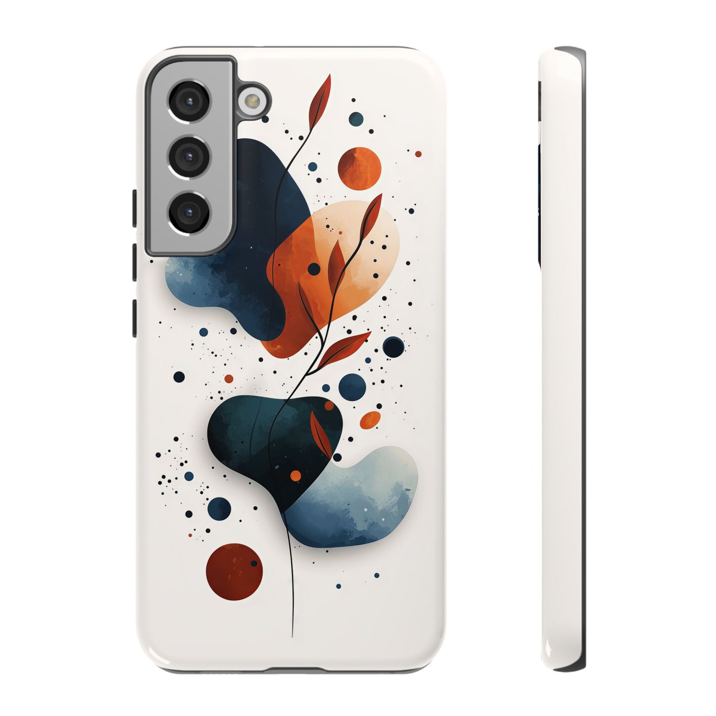 Celestial Bloom – Minimal Abstract Phone Case for iPhone, Samsung & Pixel