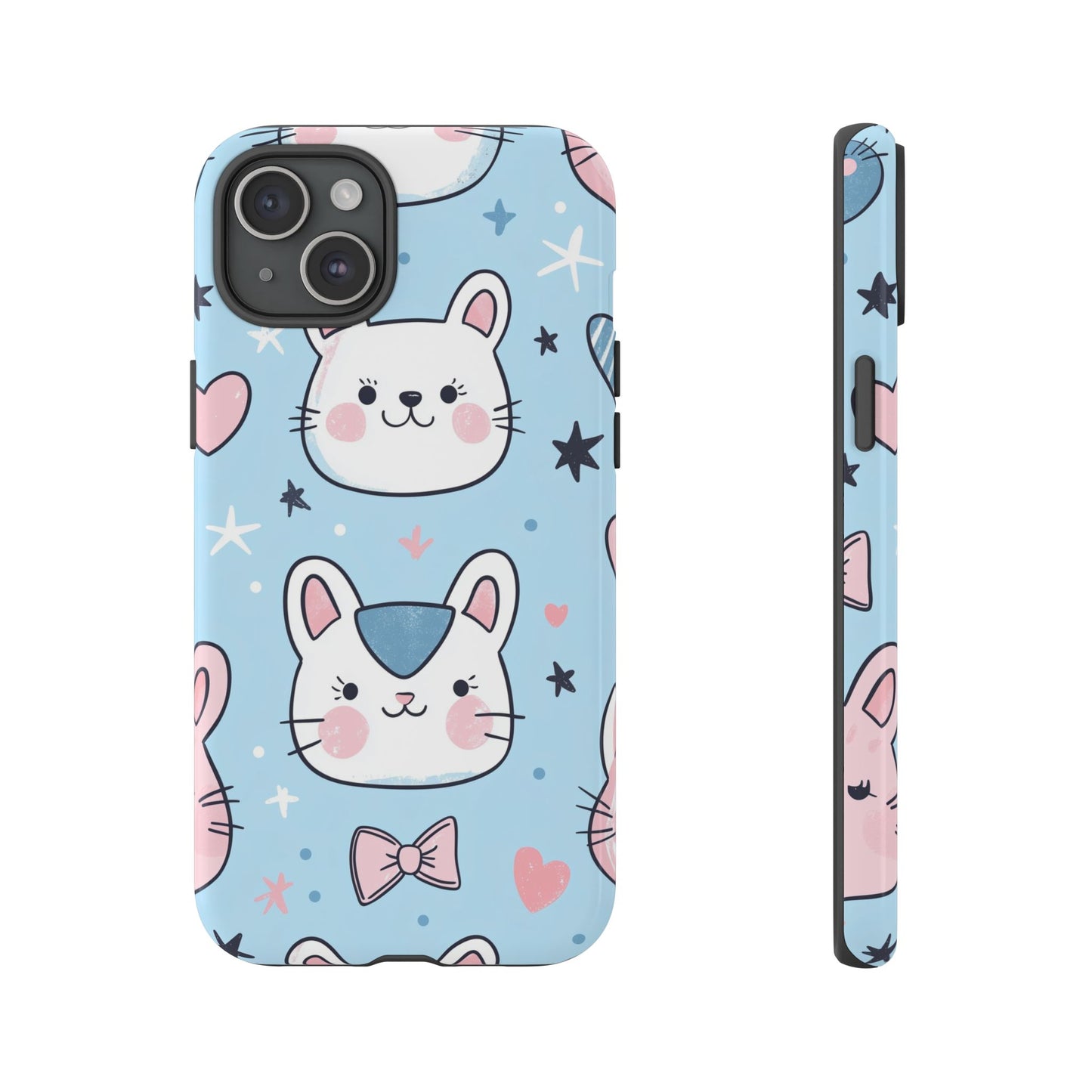 Kawaii Kitty Love Anime Phone Case for iPhone, Samsung, Google Pixel