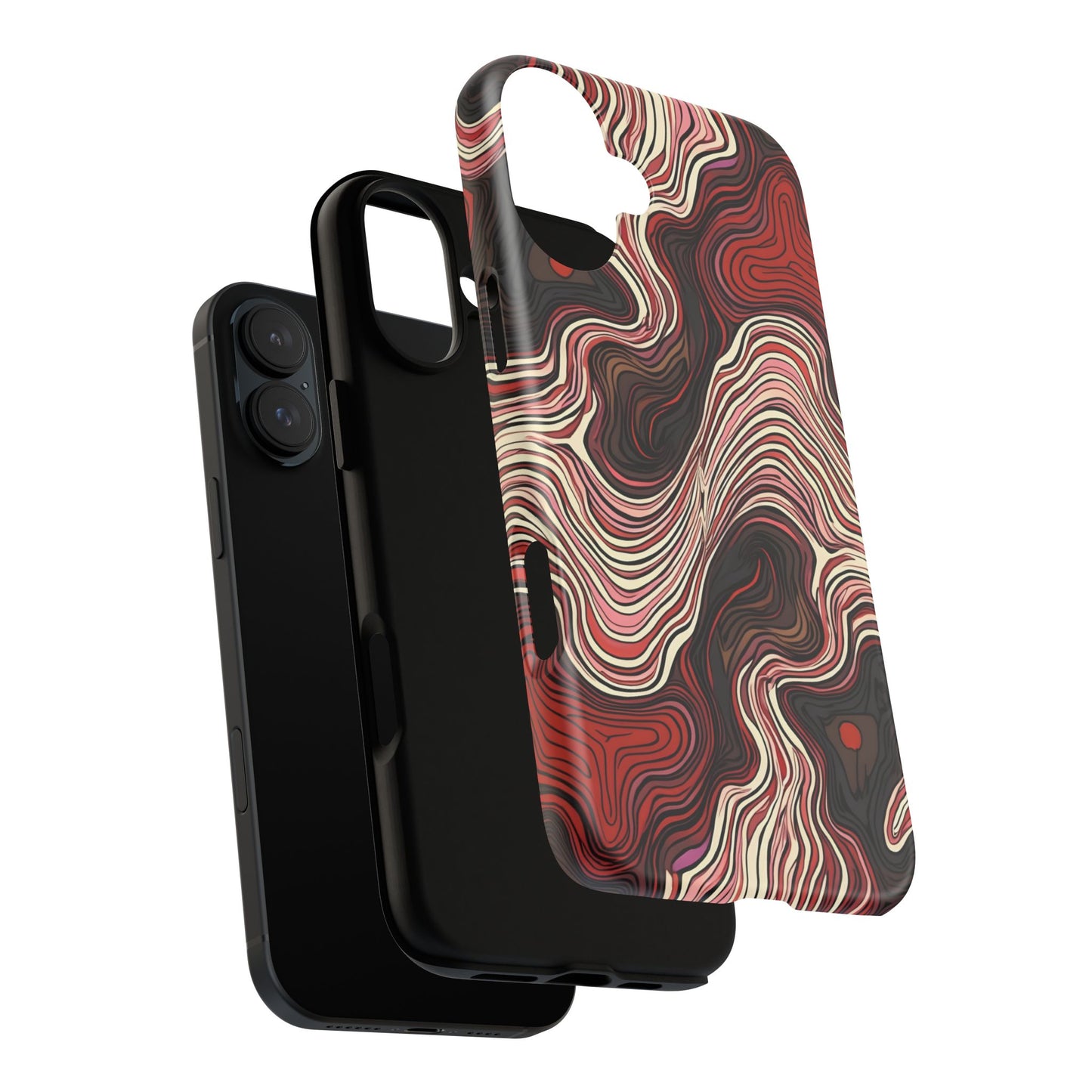 Abstract wavy illusion with swirling lines | Pattern Design