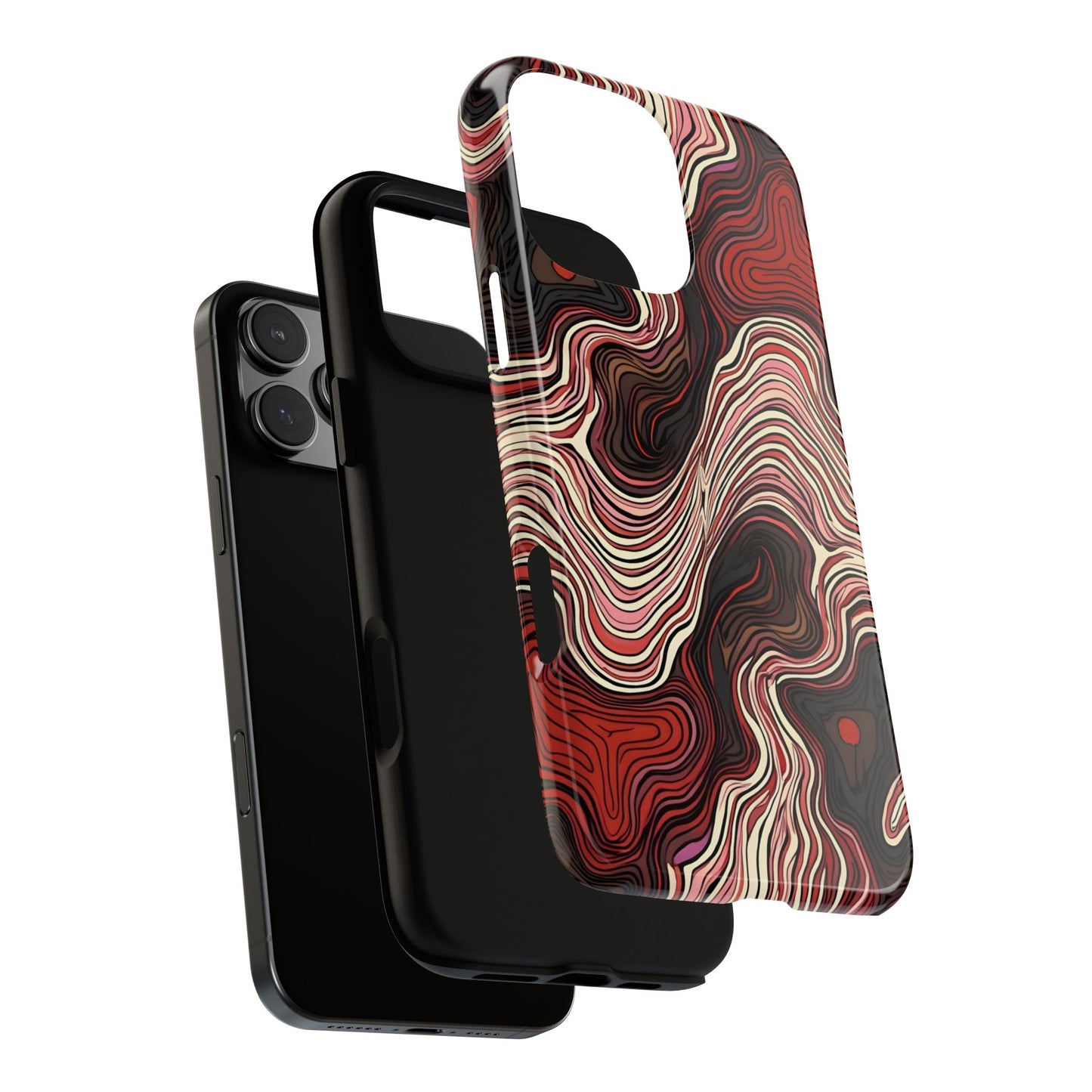 Abstract wavy illusion with swirling lines | Pattern Design