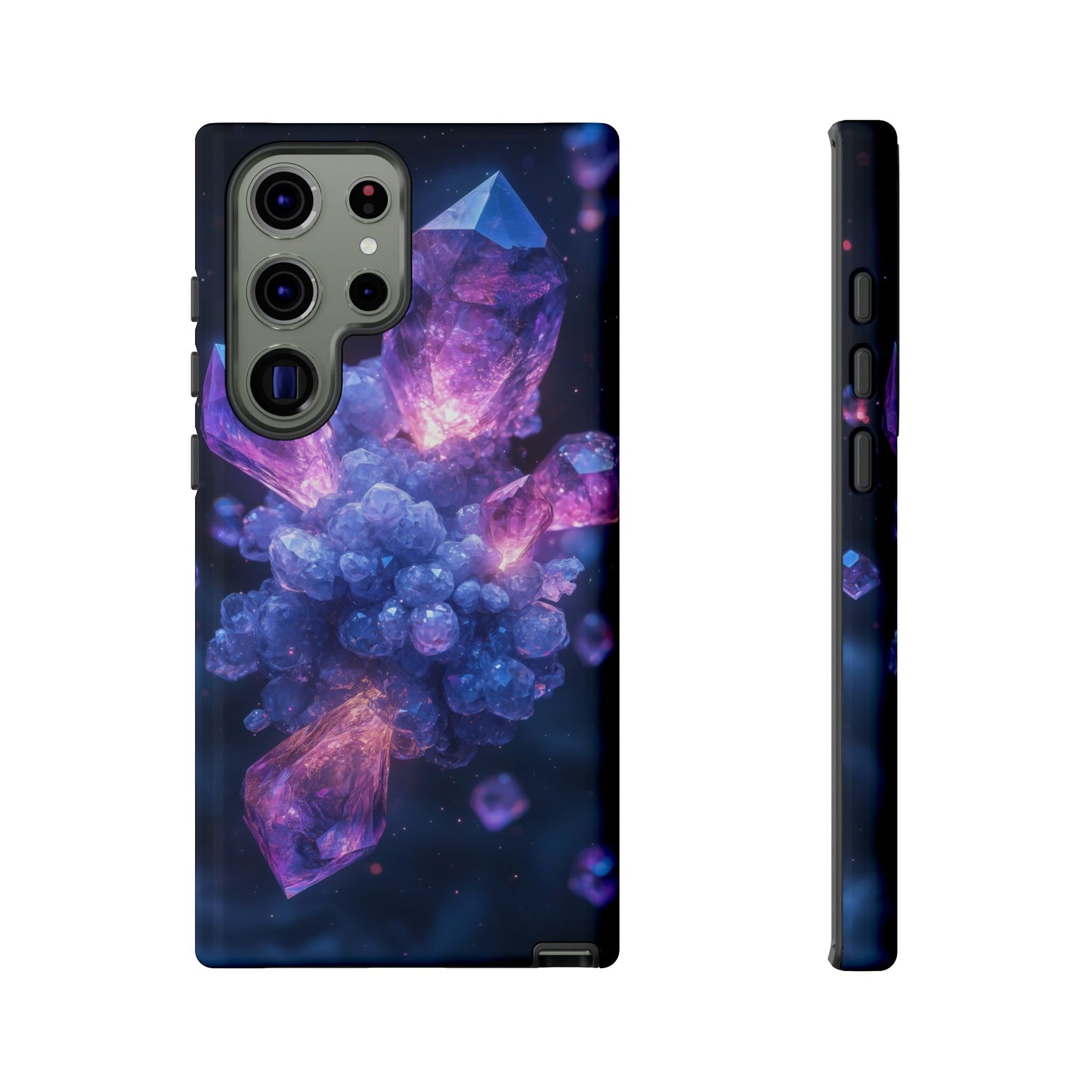 Cosmic Amethyst Crystal Phone Case for iPhone, Samsung & Google Pixel
