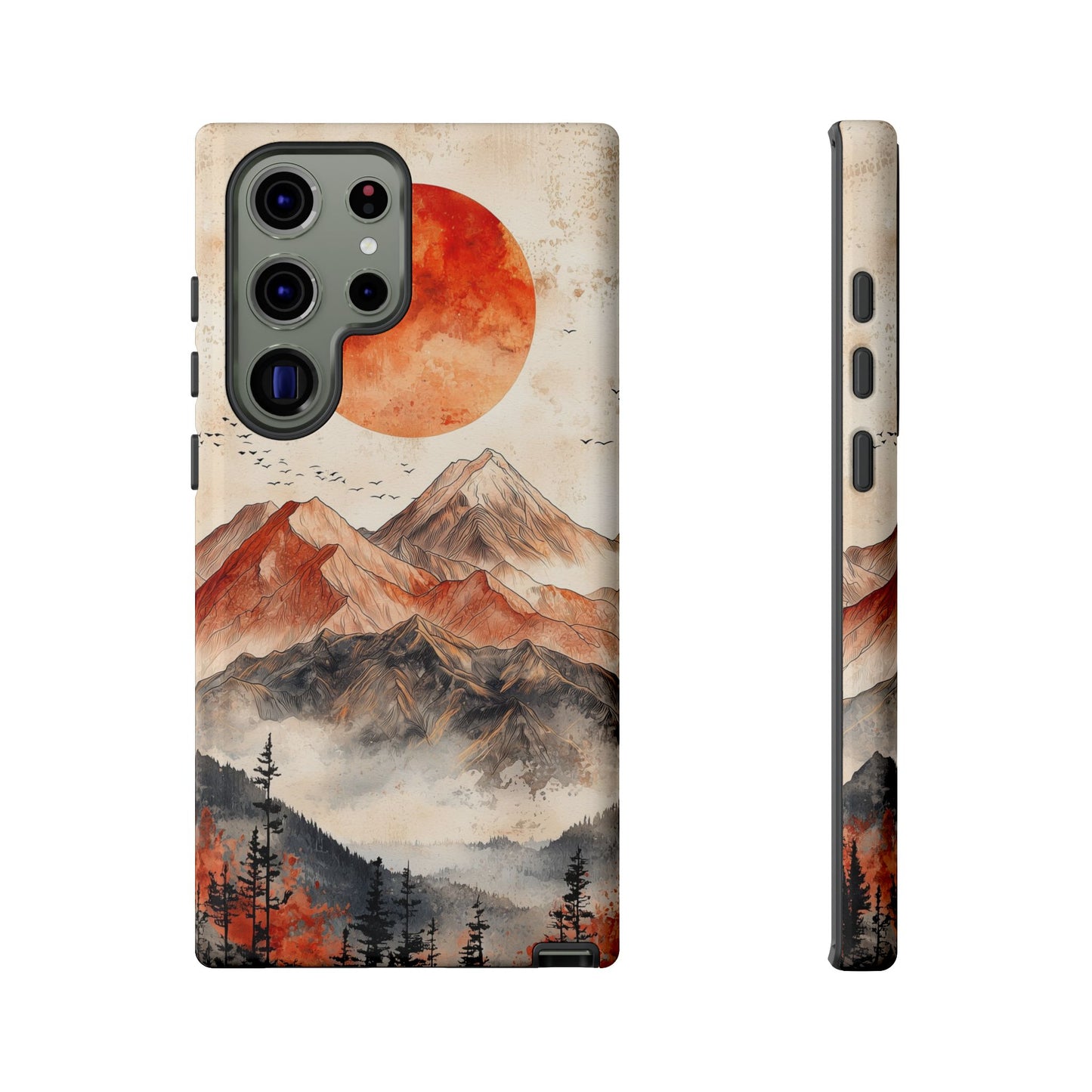 Boho Mountain Sunrise Phone Case for iPhone, Pixel & Samsung