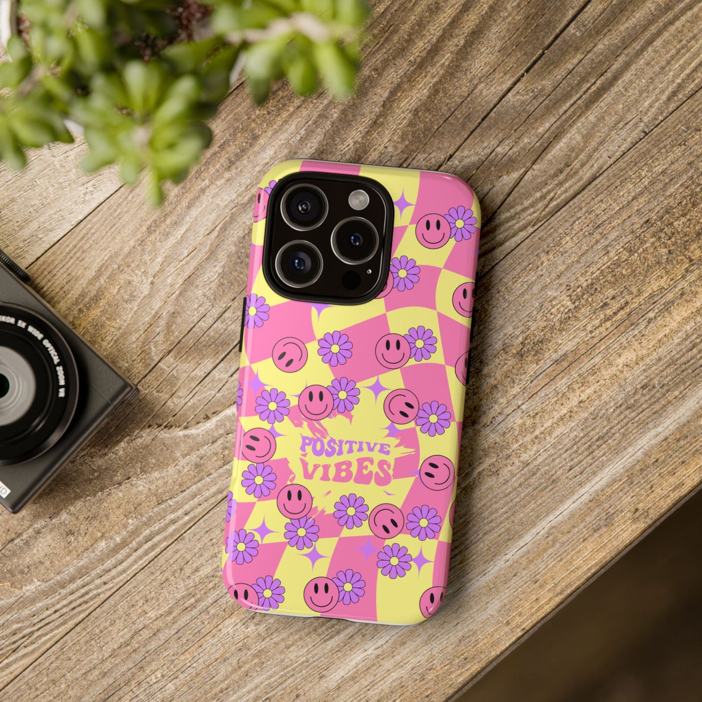Positive Vibes Phone Case β Aesthetic Motivational Cover for iPhone, Samsung & Google Pixel