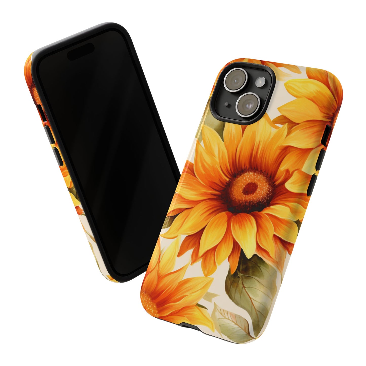 Golden Sunflower Glow Mobile Case – Radiant & Elegant