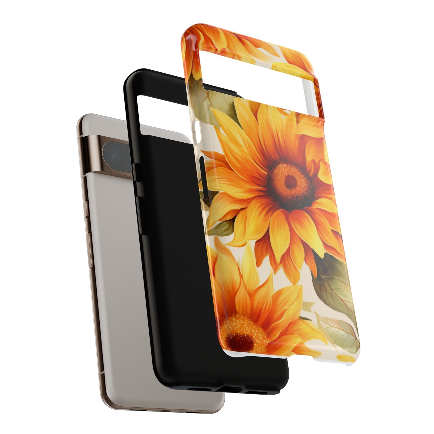 Golden Sunflower Glow Mobile Case – Radiant & Elegant