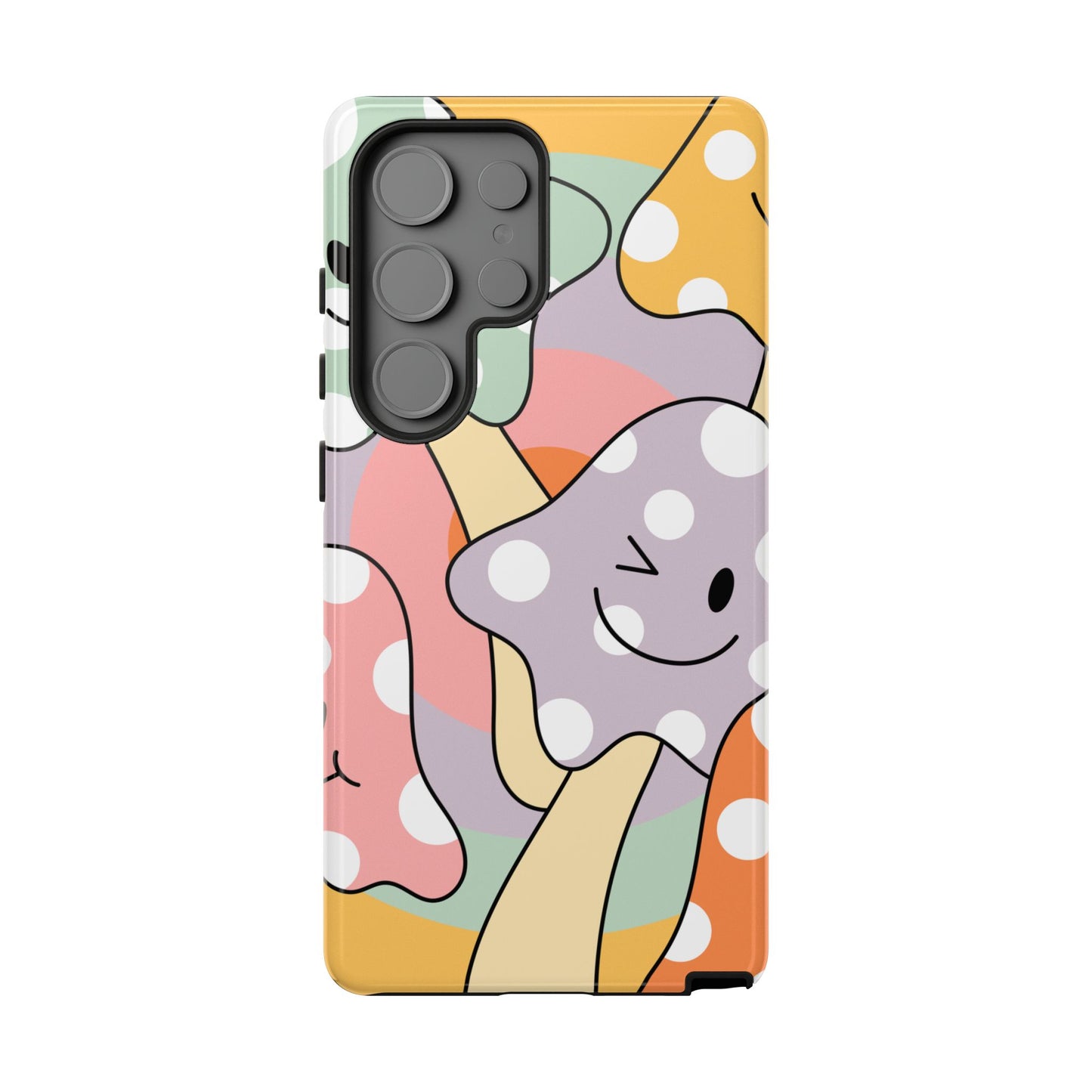 Retro Smiley Mushroom Phone Case β Cute 70s Aesthetic for iPhone, Samsung & Google Pixel