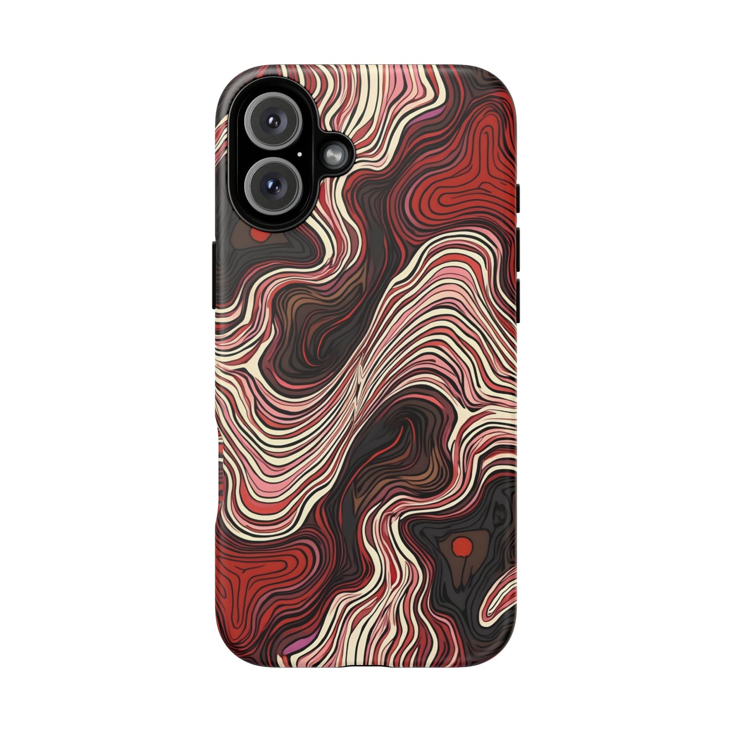 Abstract wavy illusion with swirling lines | Pattern Design