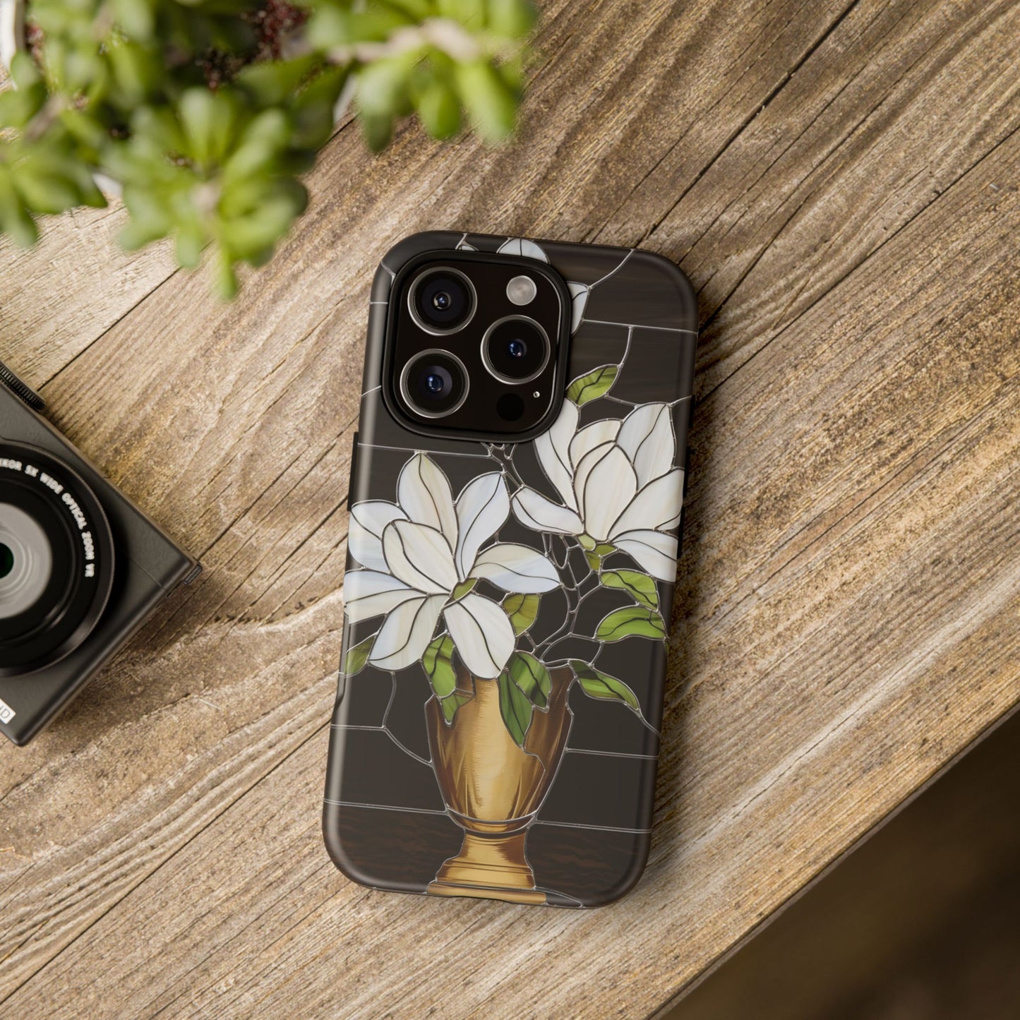 Stained Glass Floral Phone Case
