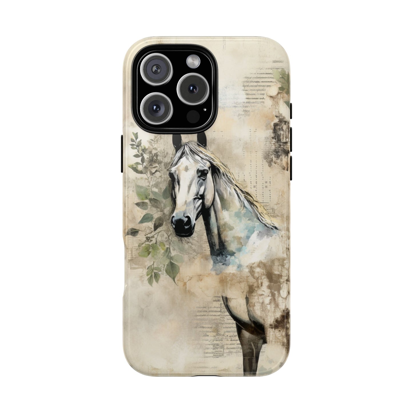Watercolor Horse Print Phone Case - iPhone, Samsung & Google Pixel Cover - Artistic Equestrian Phone Case, Animal Lover Gift