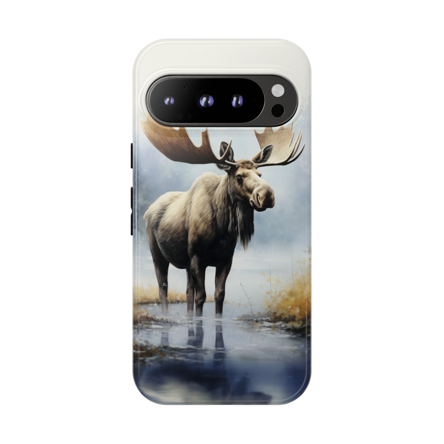 Majestic Moose Print Phone Case β Durable & Stylish Wildlife Design - iPhone, Samsung & Google Pixel Cover - Artistic Elk Phone Case, Animal Lover Gift