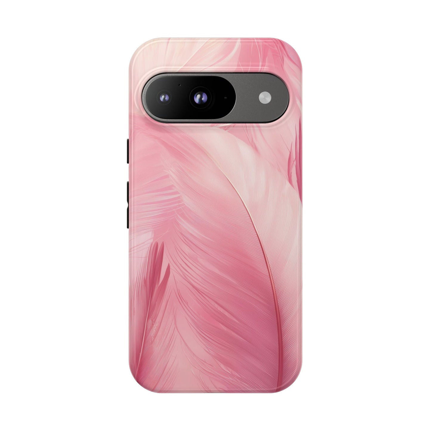 Soft Pink Flamingo Feather Phone Case for iPhone, Samsung & Google Pixel