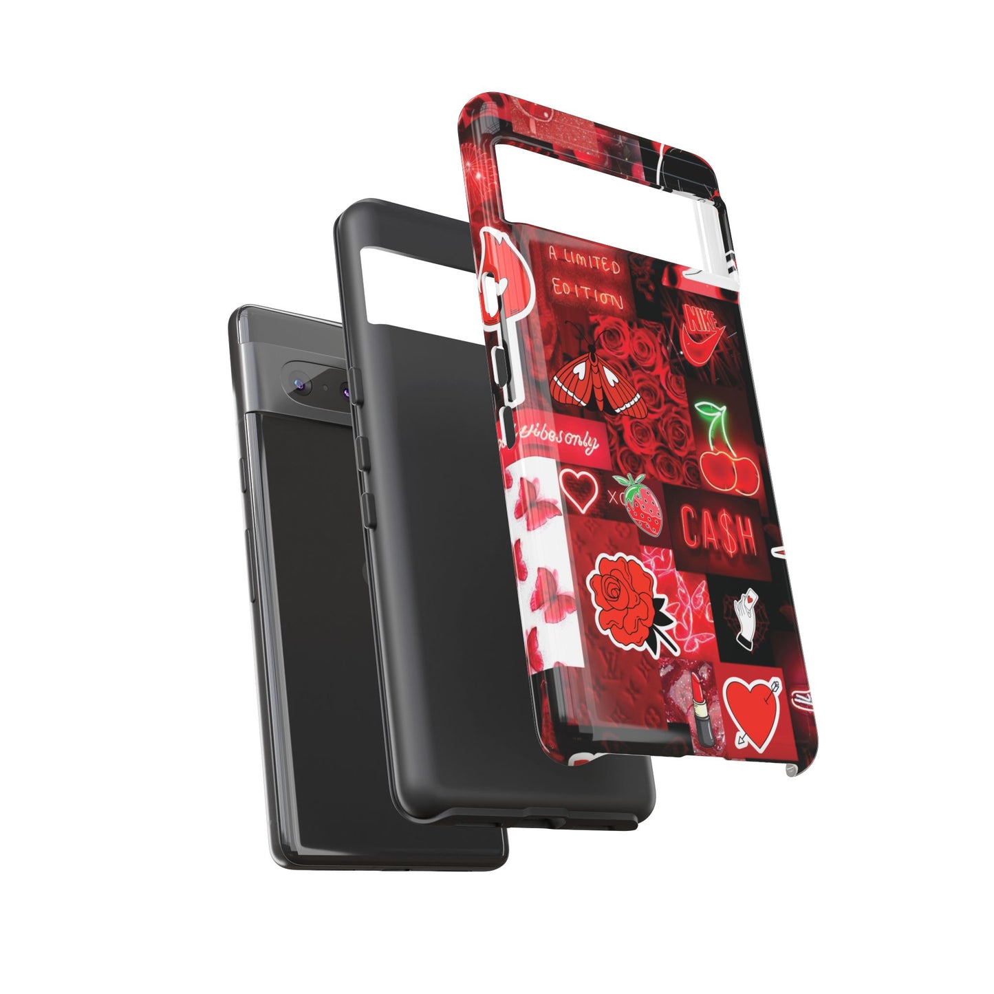 Red Pop Art Neon Vibes Phone Case