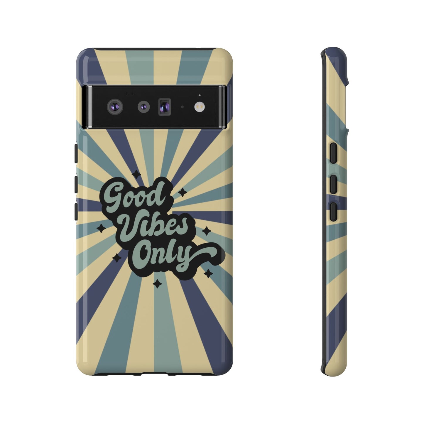Retro "Good Vibes Only" Phone Case β Vintage Aesthetic for iPhone, Samsung & Google Pixel