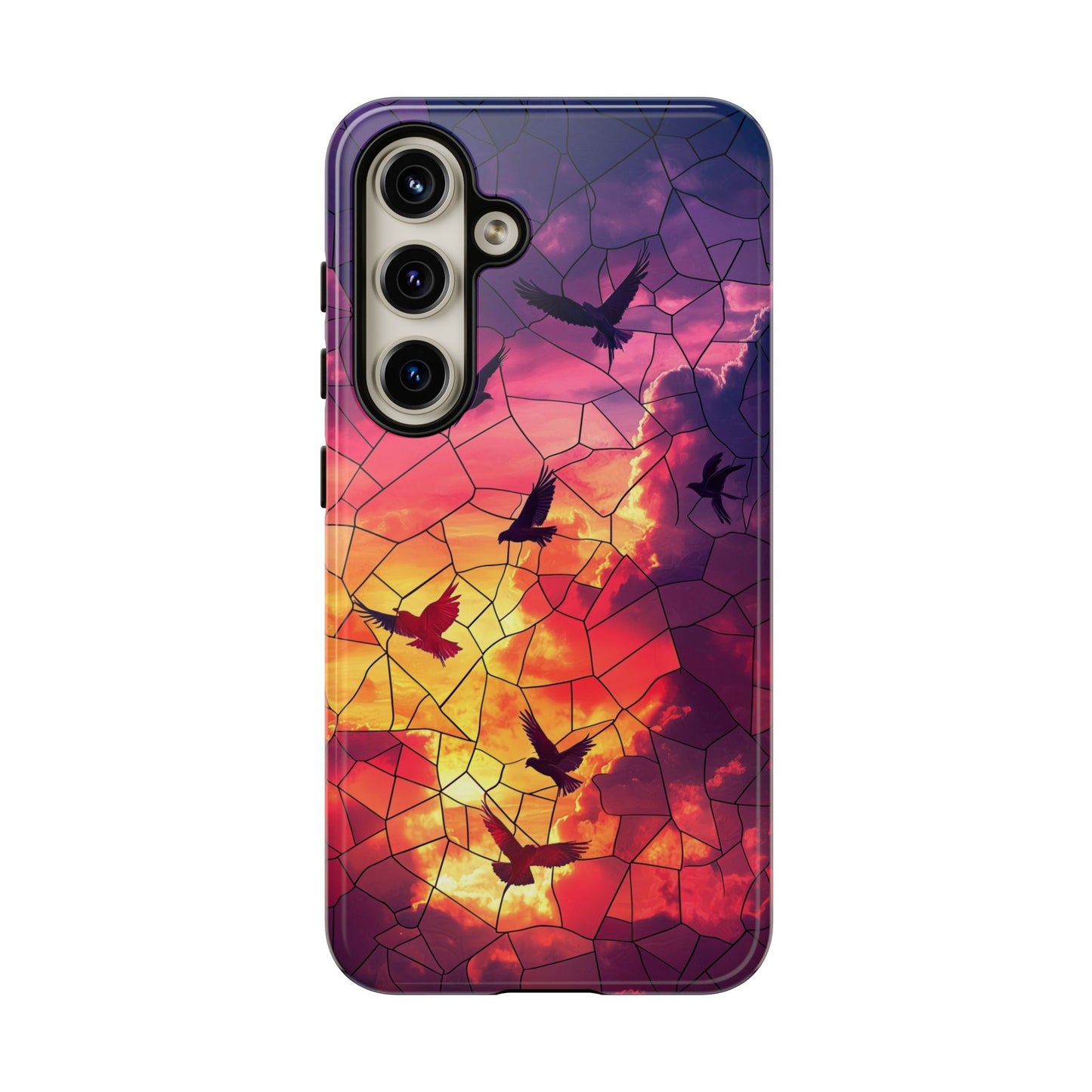 Chorus of Flight – Mosaic Birds Phone Case for iPhone, Samsung & Pixel
