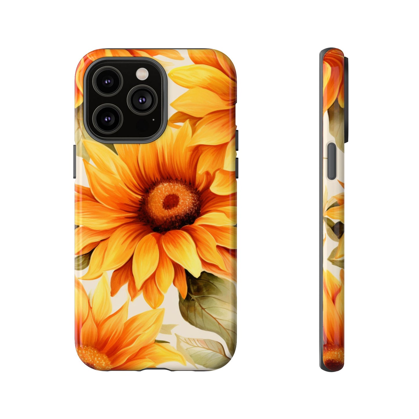 Golden Sunflower Glow Mobile Case – Radiant & Elegant