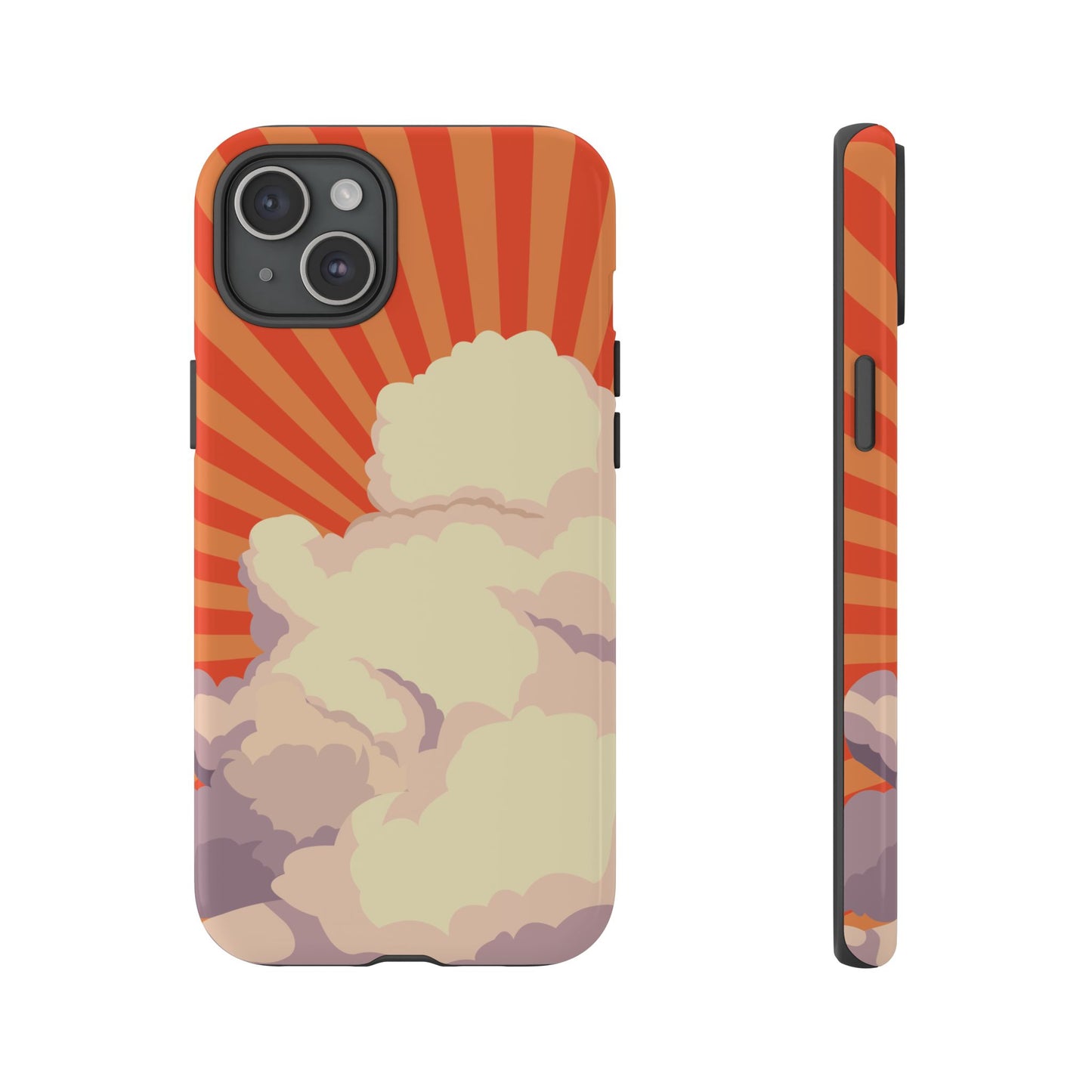 Retro Groovy Cloud Phone Case β 70s Aesthetic for iPhone, Samsung & Google Pixel