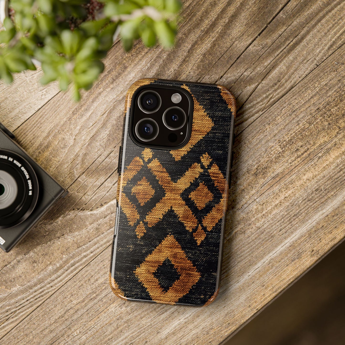 Golden Tribal Boho Phone Case for iPhone, Google Pixel & Samsung