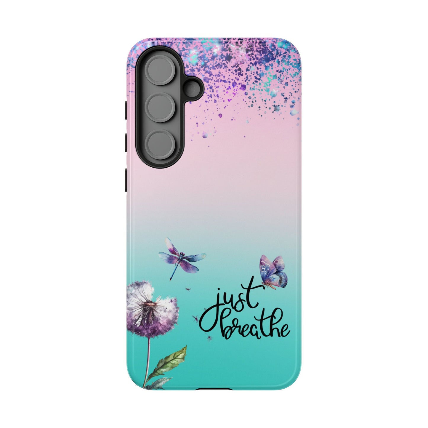 Just Breathe Phone Case - Aesthetic Minimalist Cover for iPhone, Samsung & Google Pixel
