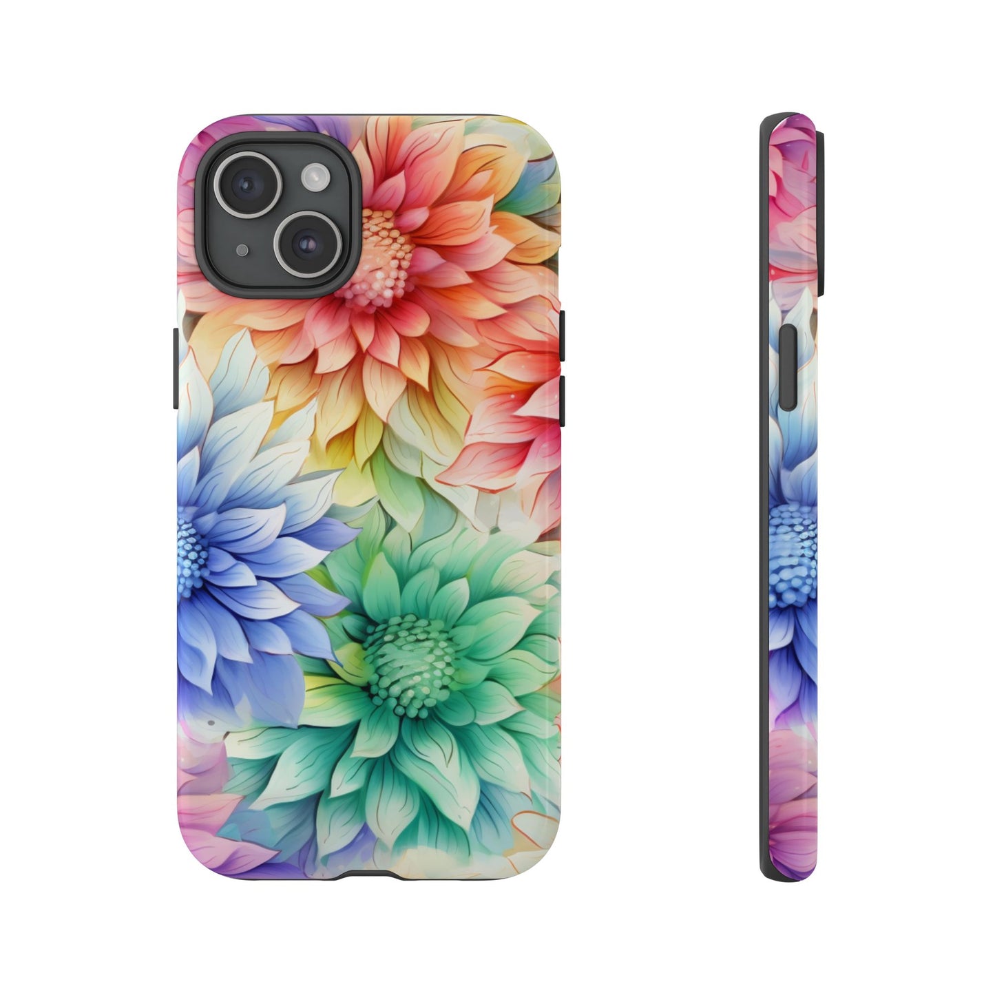 Rainbow Bloom Mandala Floral Mobile Case