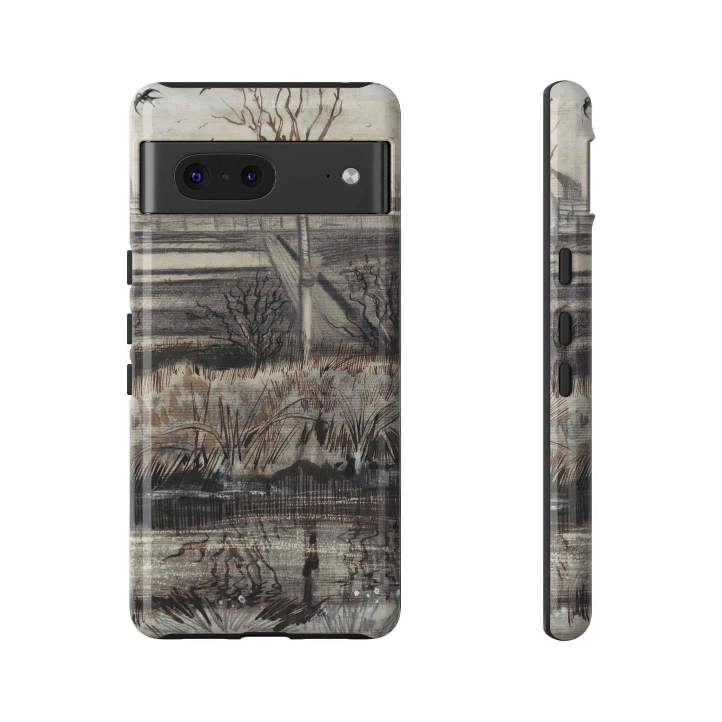 Vincent Van Gogh Lake Painting Phone Case - iPhone, Samsung, Google Pixel - Artistic Impressionist Cover