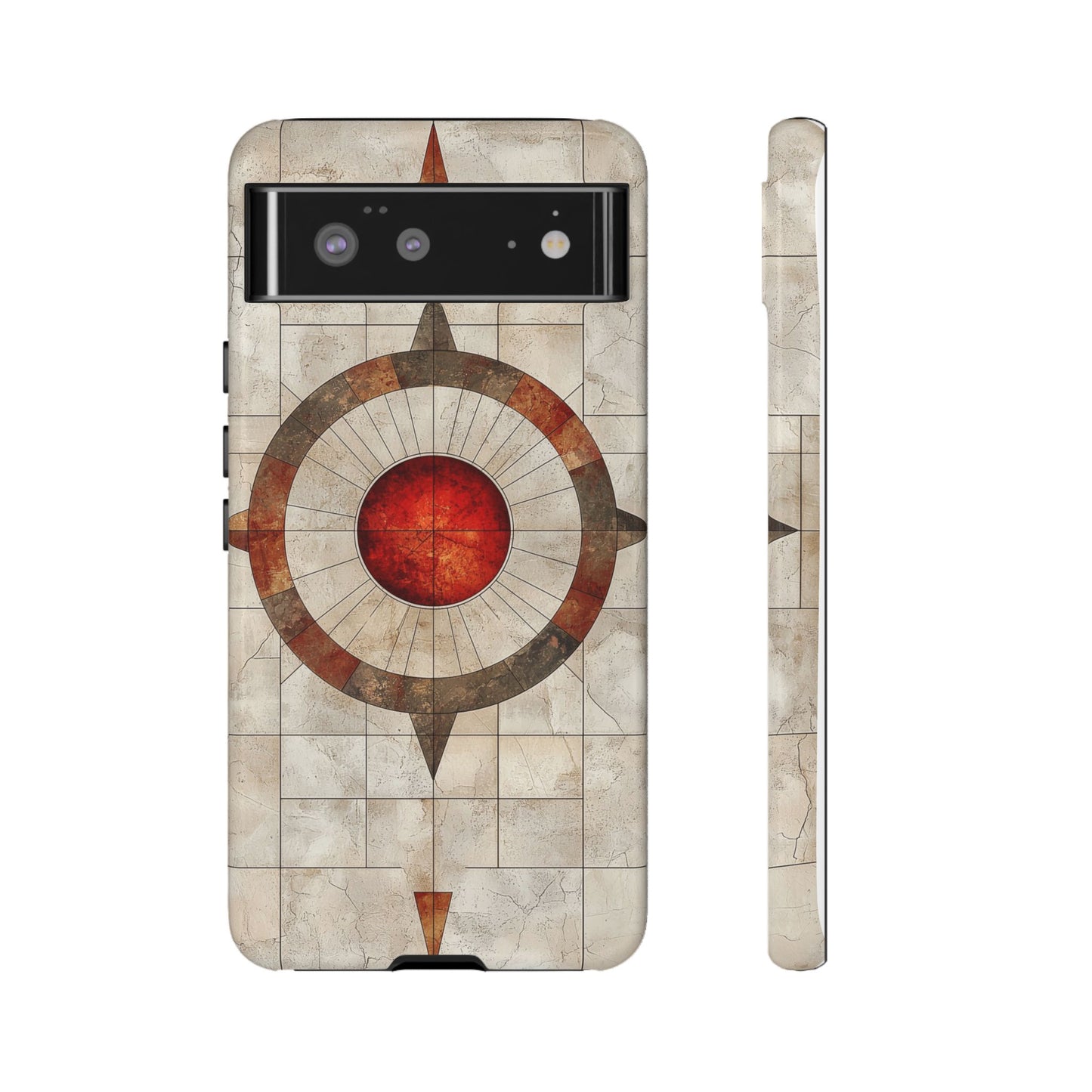 Boho Stone Compass Phone Case for iPhone, Pixel & Samsung