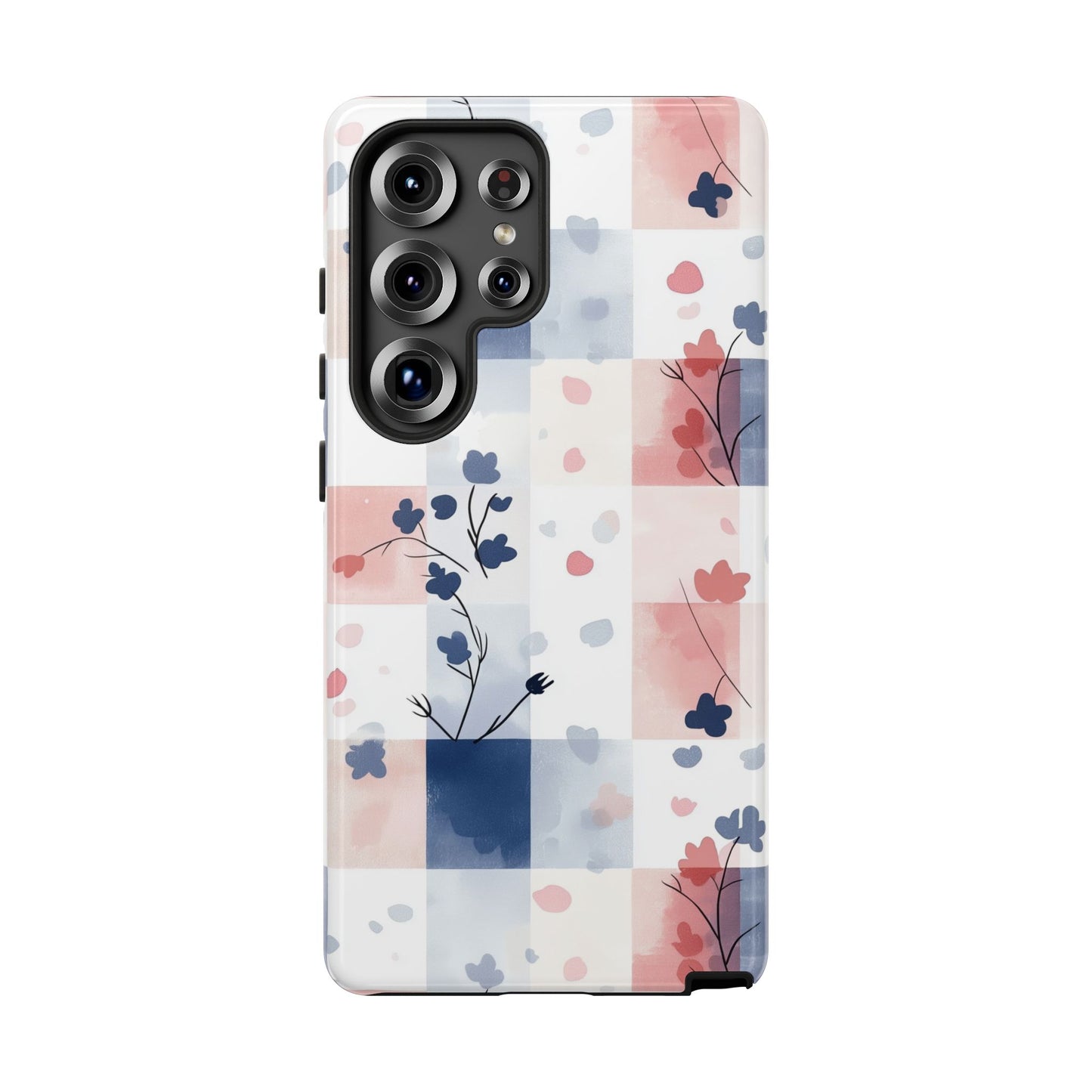 Kawaii Gingham Pastel Phone Case for iPhone, Samsung, Google Pixel