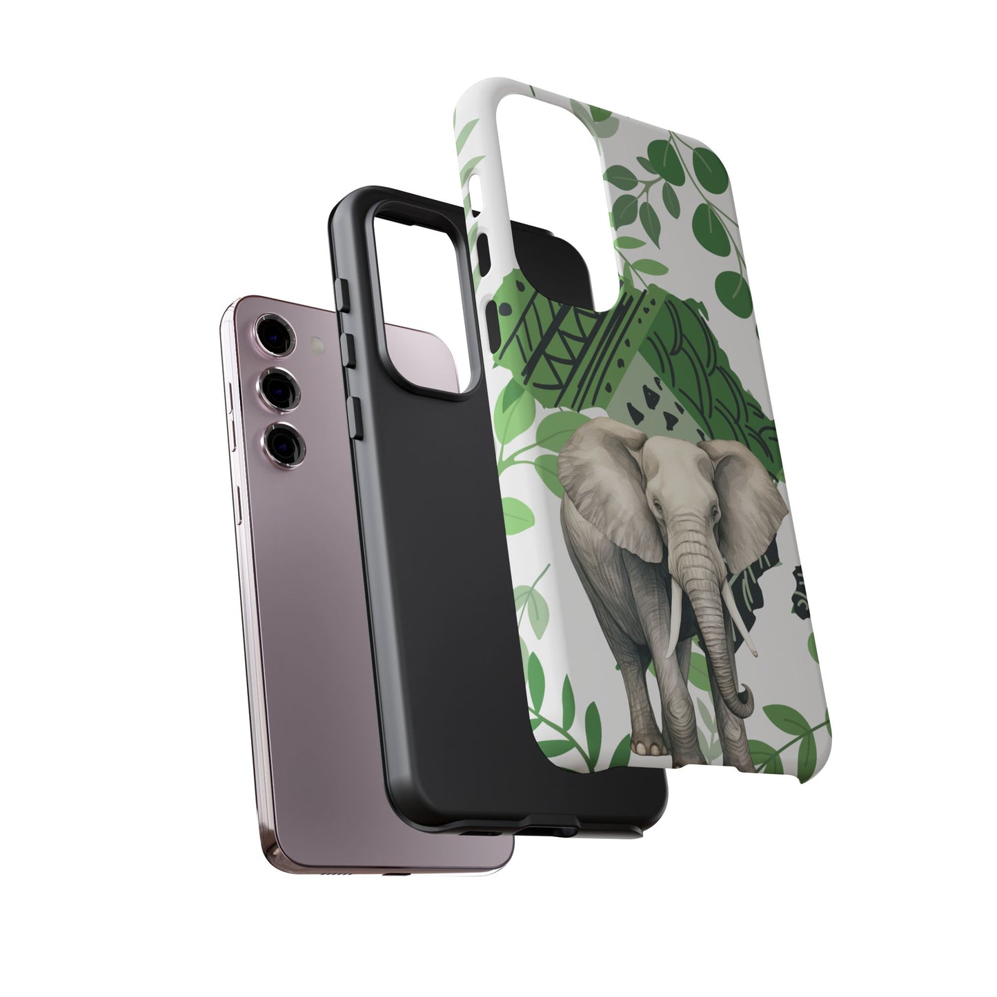 Tropical Elephant Mobile Cover – Nature-Inspired Boho Art