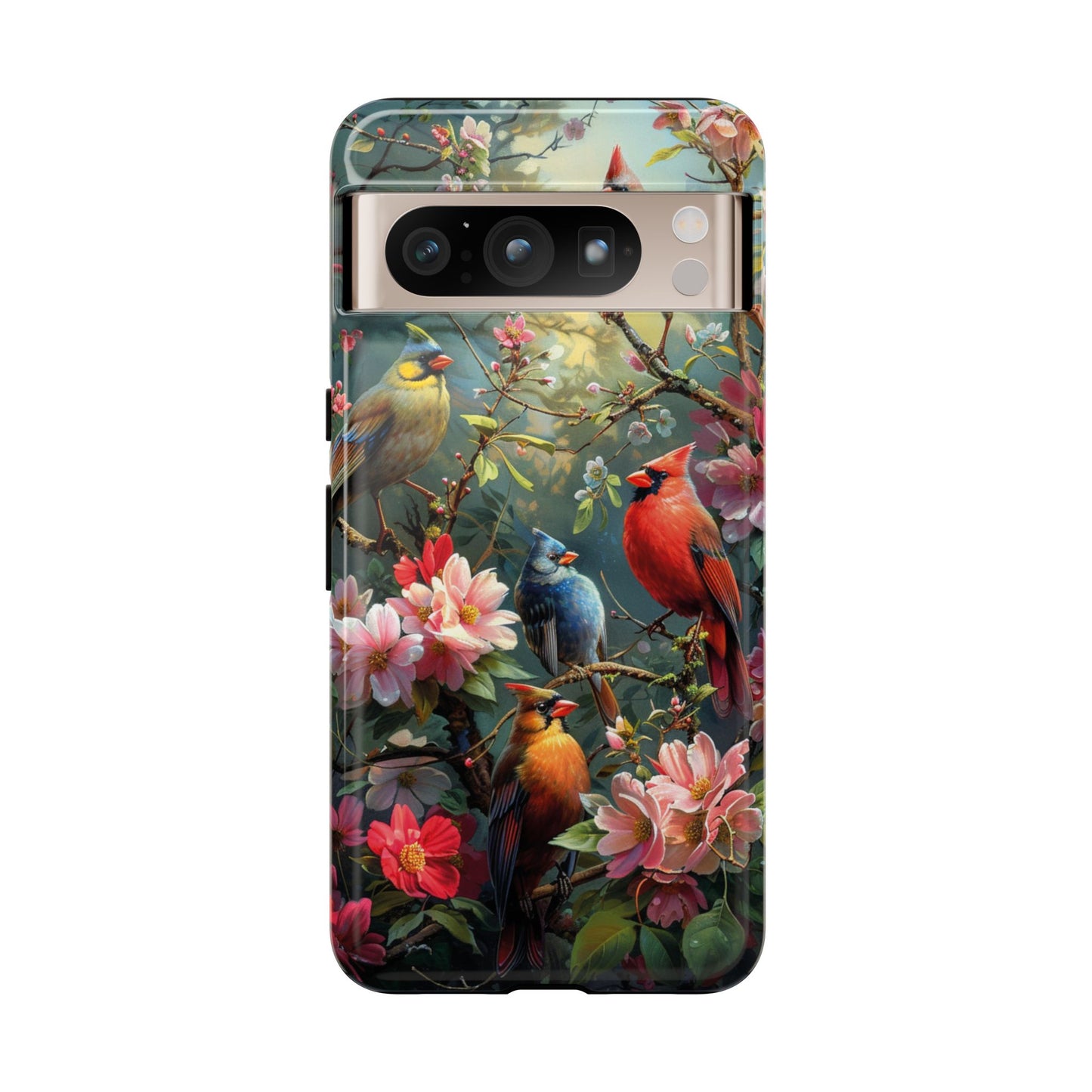 Floral Birds Phone Case β Cute & Protective Cover for iPhone, Samsung & Google Pixel