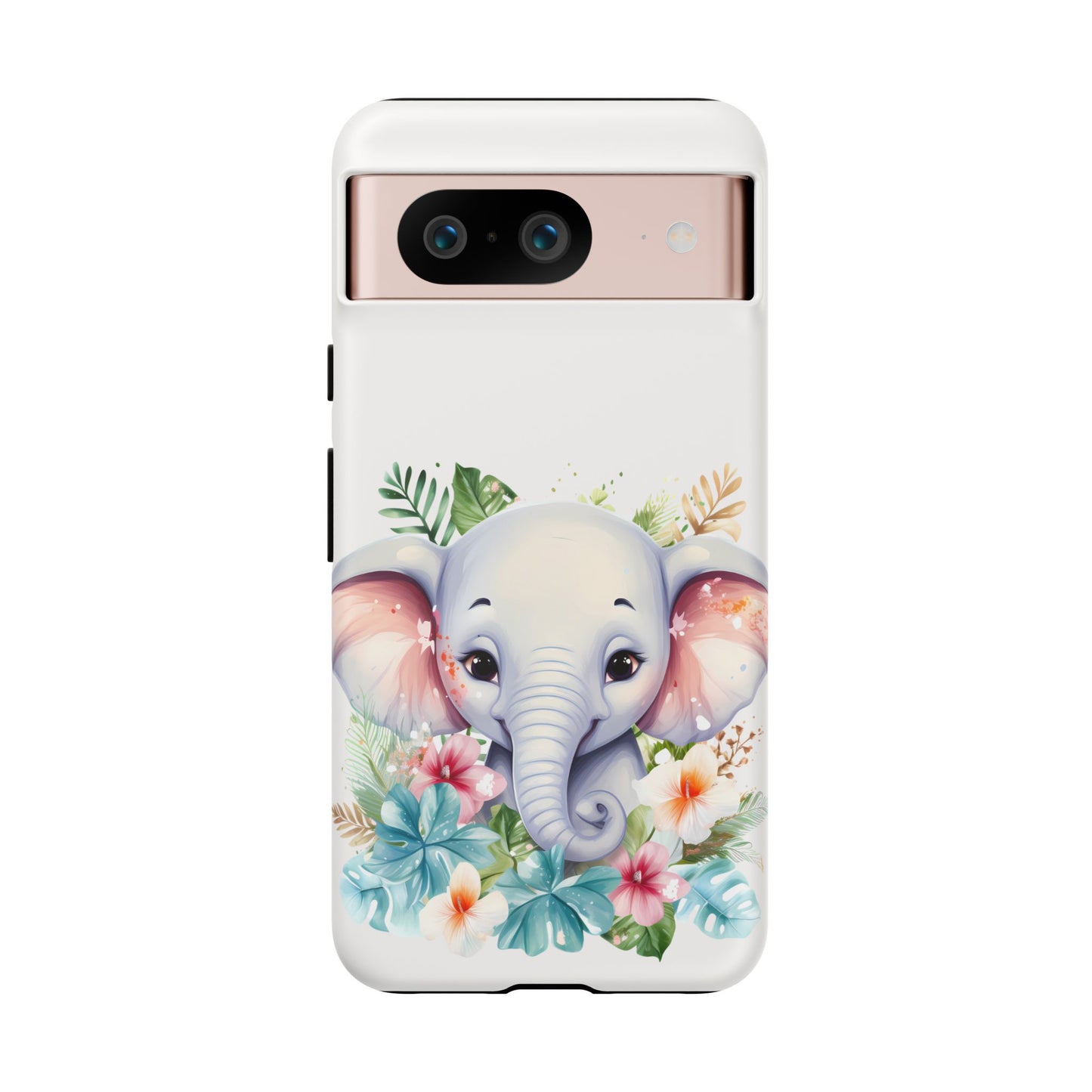 Adorable Baby Elephant Mobile Cover – Floral Fantasy Art