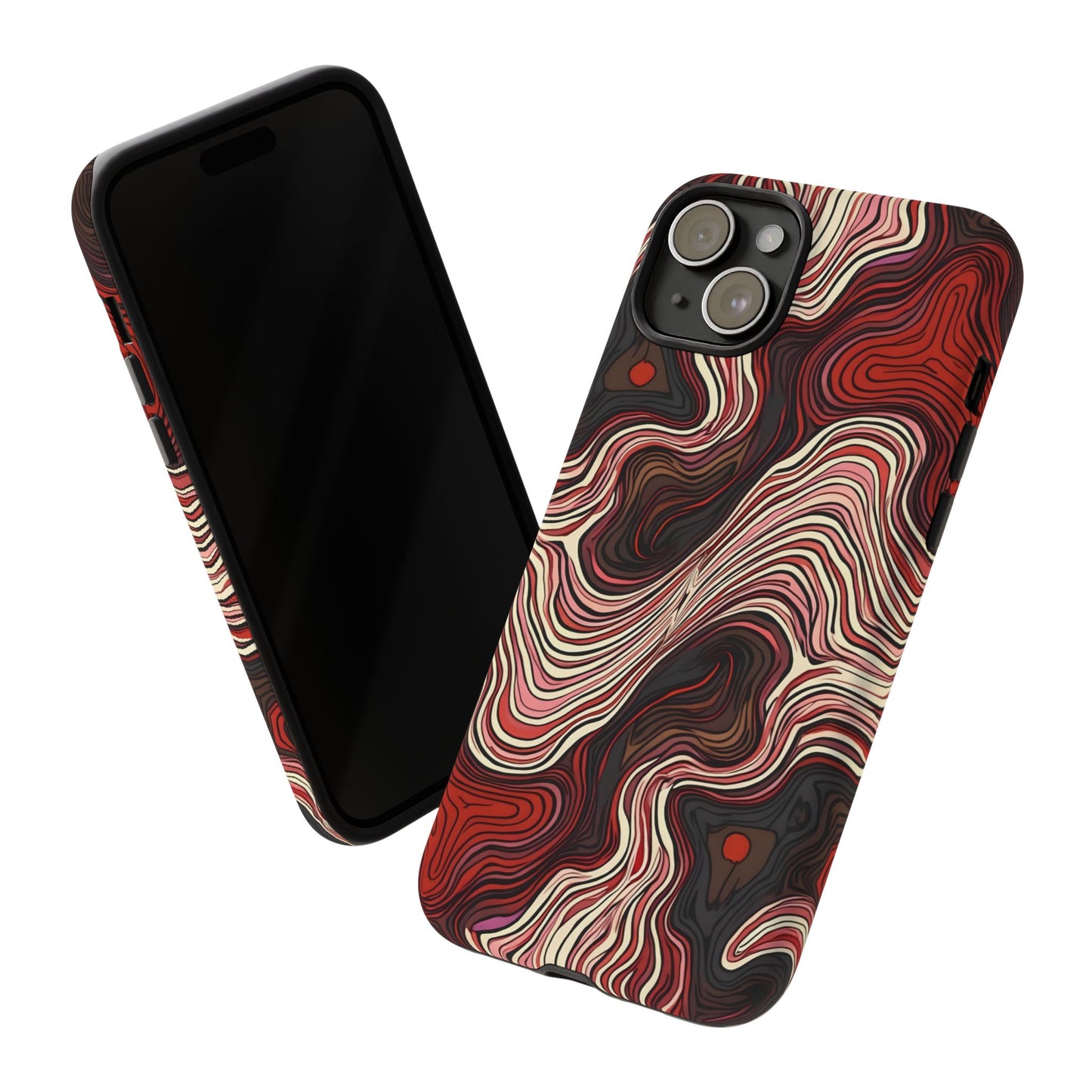 Abstract wavy illusion with swirling lines | Pattern Design