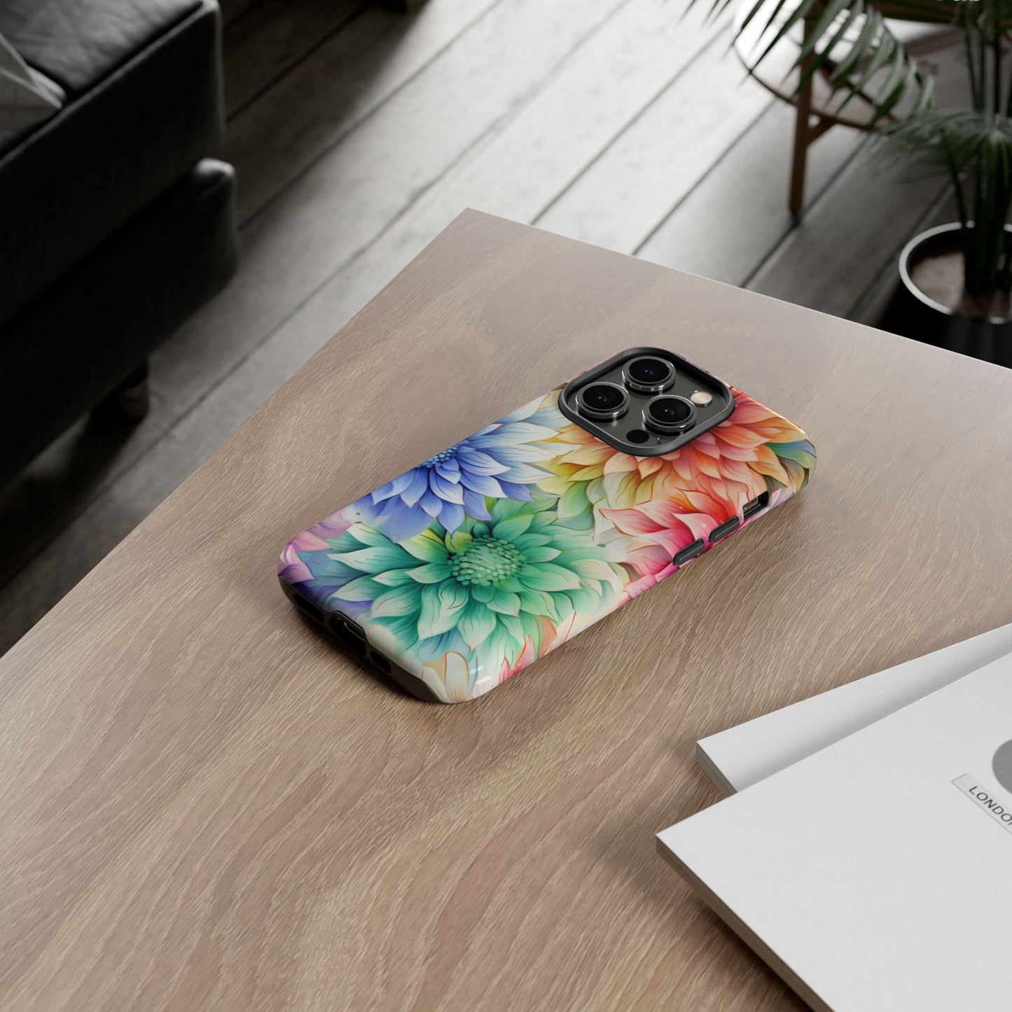 Rainbow Bloom Mandala Floral Mobile Case