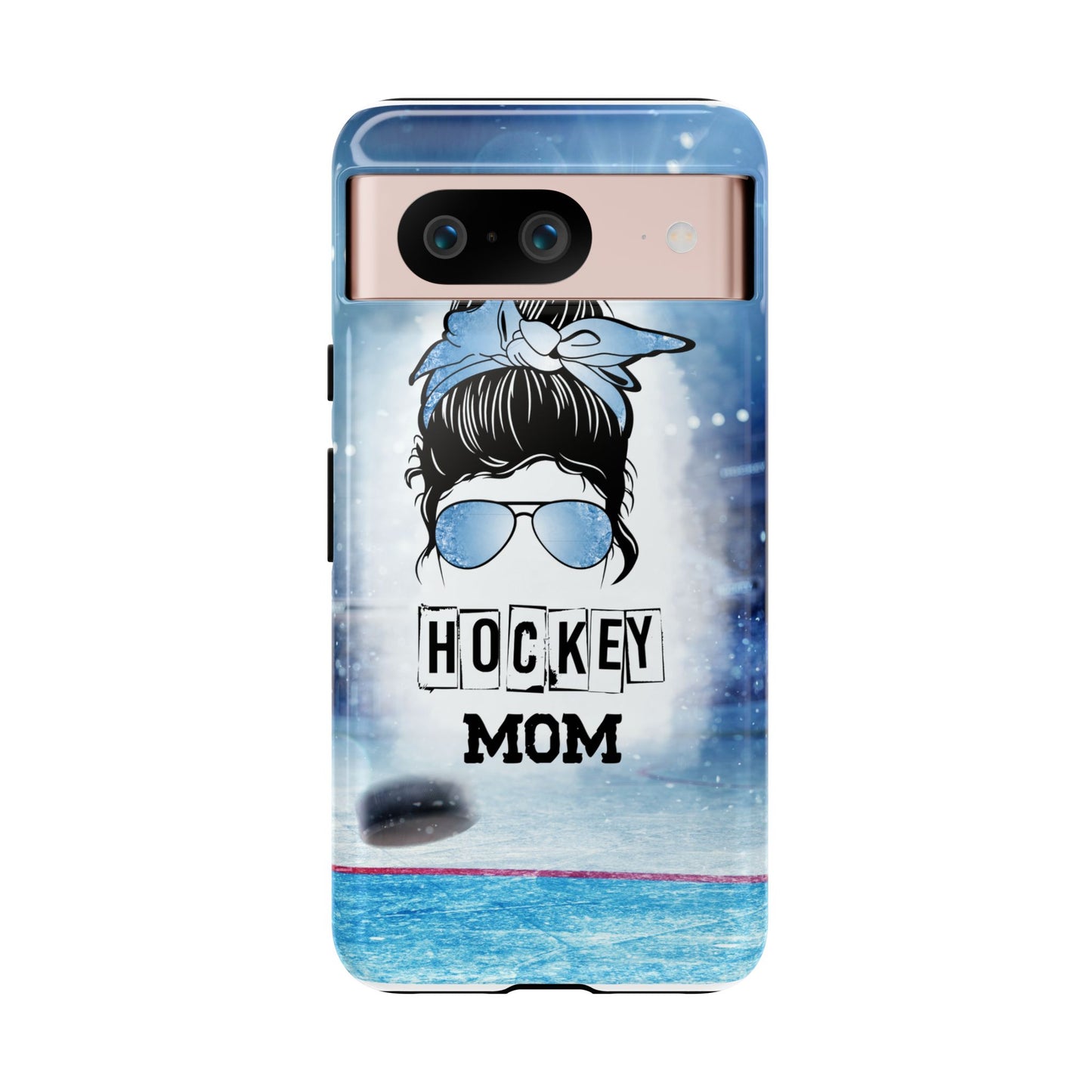 Hockey Mama Phone Case - Protective & Stylish Cover for iPhone, Samsung & Google Pixel, Messy Bun Phone Case, Gift for Game Lover