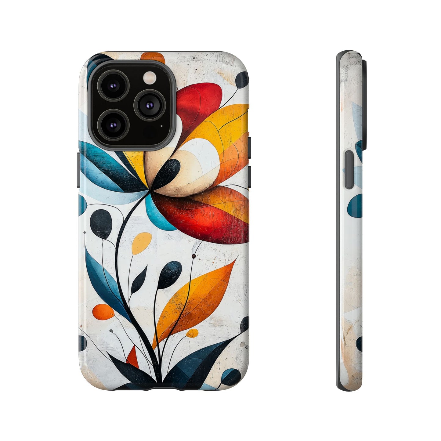 Prism Bloom – Bold Geometric Floral Case for iPhone, Pixel & Samsung