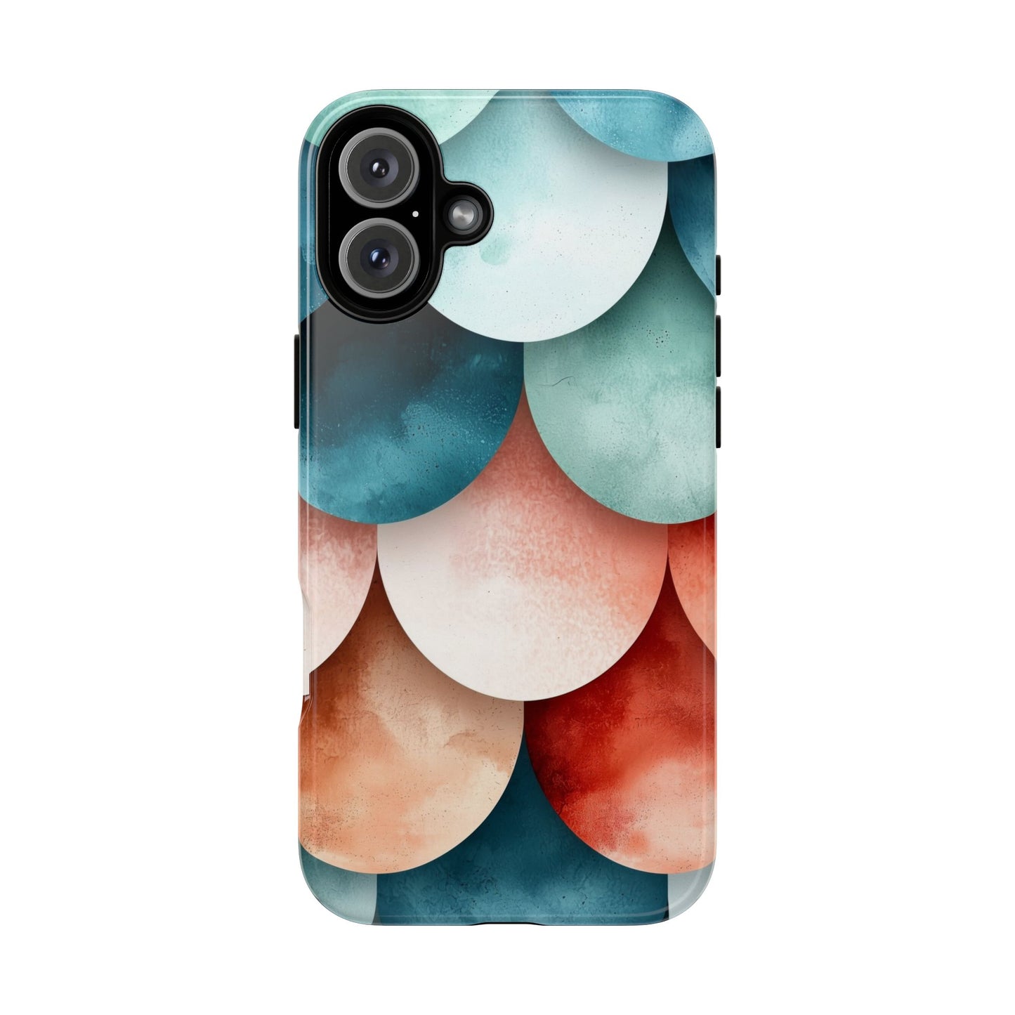 Pastel Scales – Elegant Watercolor Fish Scale Phone Case for iPhone, Pixel & Samsung