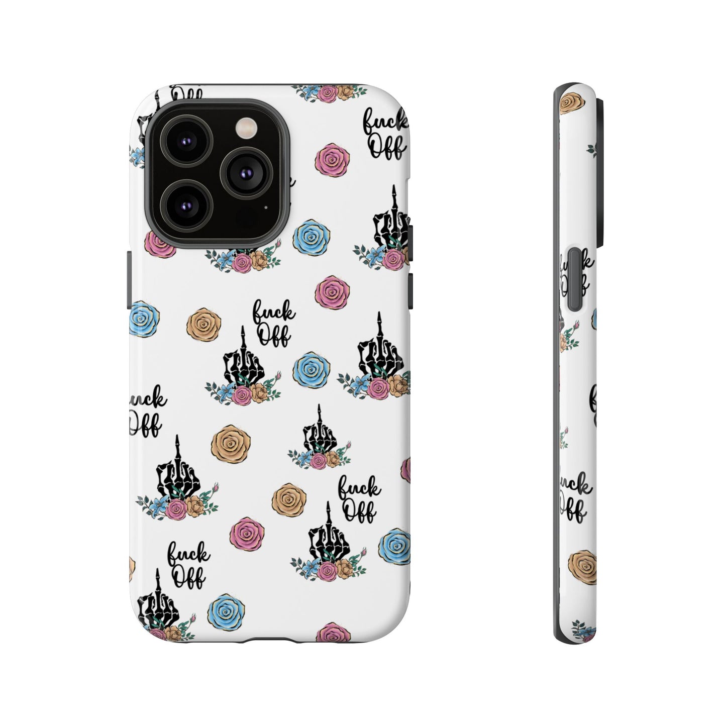 Skeleton Hand Middle Finger Phone Case β Badass Gothic Cover for iPhone, Samsung & Google Pixel