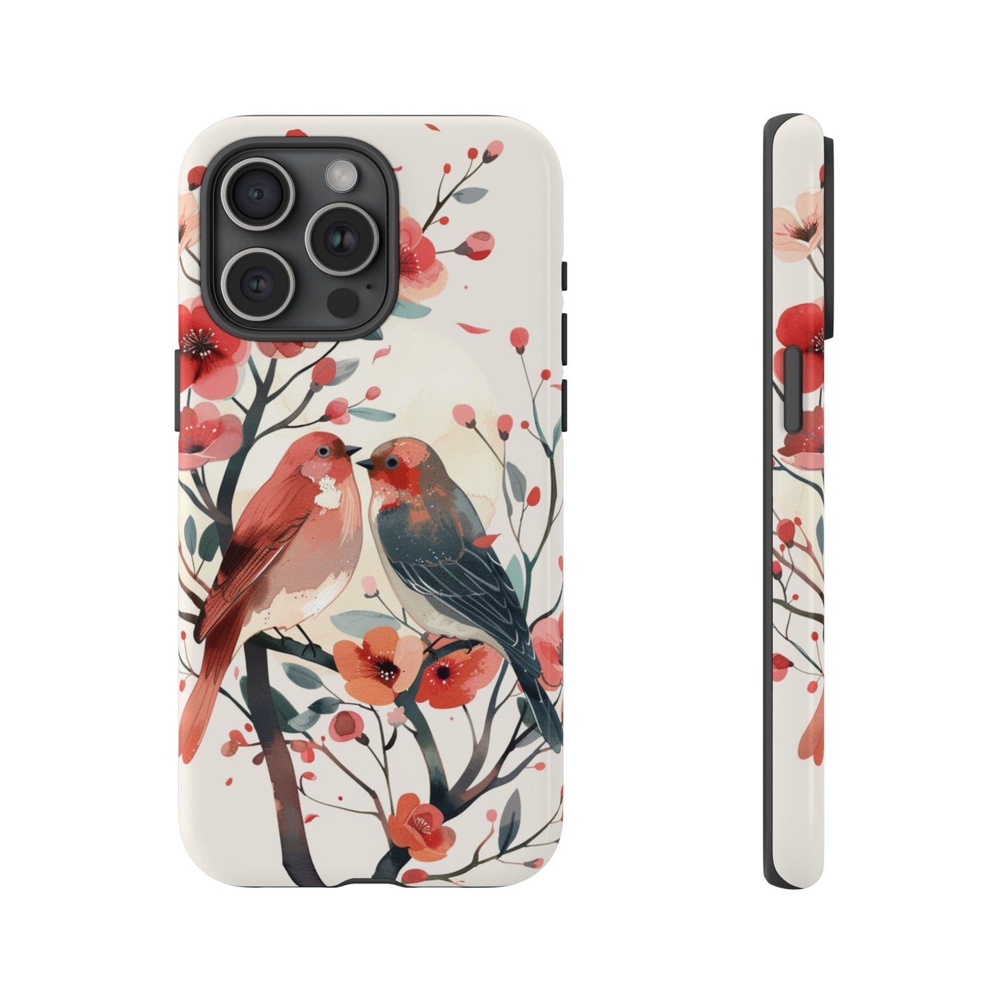 Floral Birds Phone Case β Elegant Nature-Inspired Design for iPhone, Samsung & Google Pixel