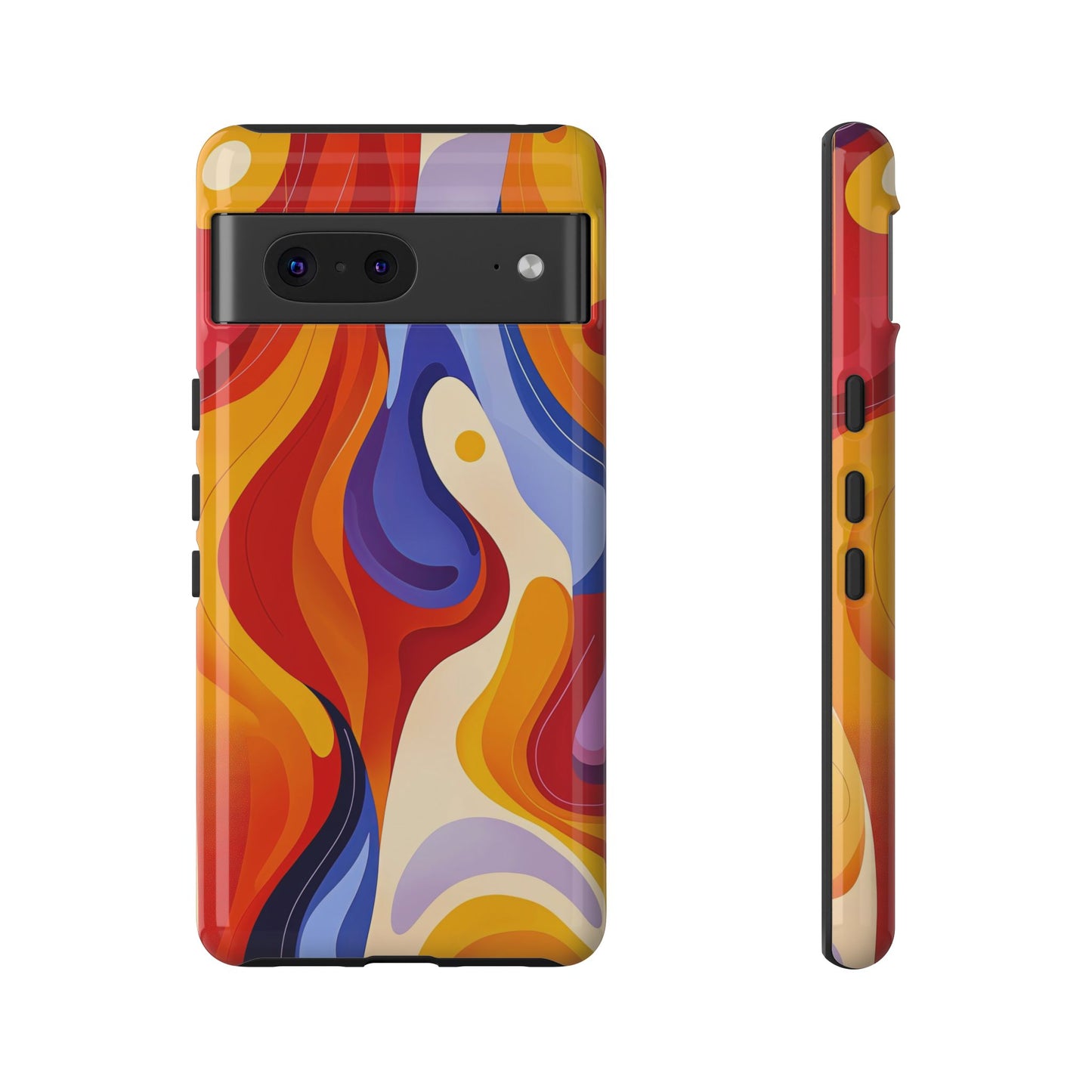 LavaFlow – Vivid Heatwave Abstract Phone Case for iPhone, Samsung & Pixel