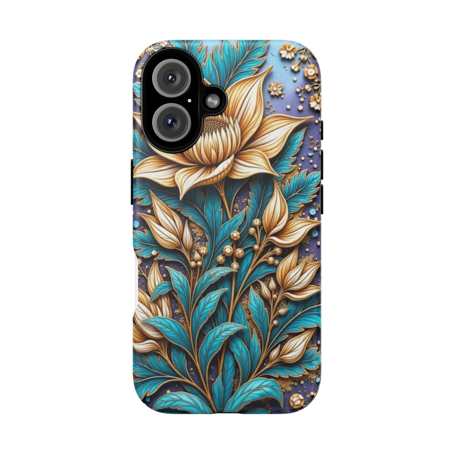 Golden Chrysanthemum: Floral Stained Glass Masterpiece