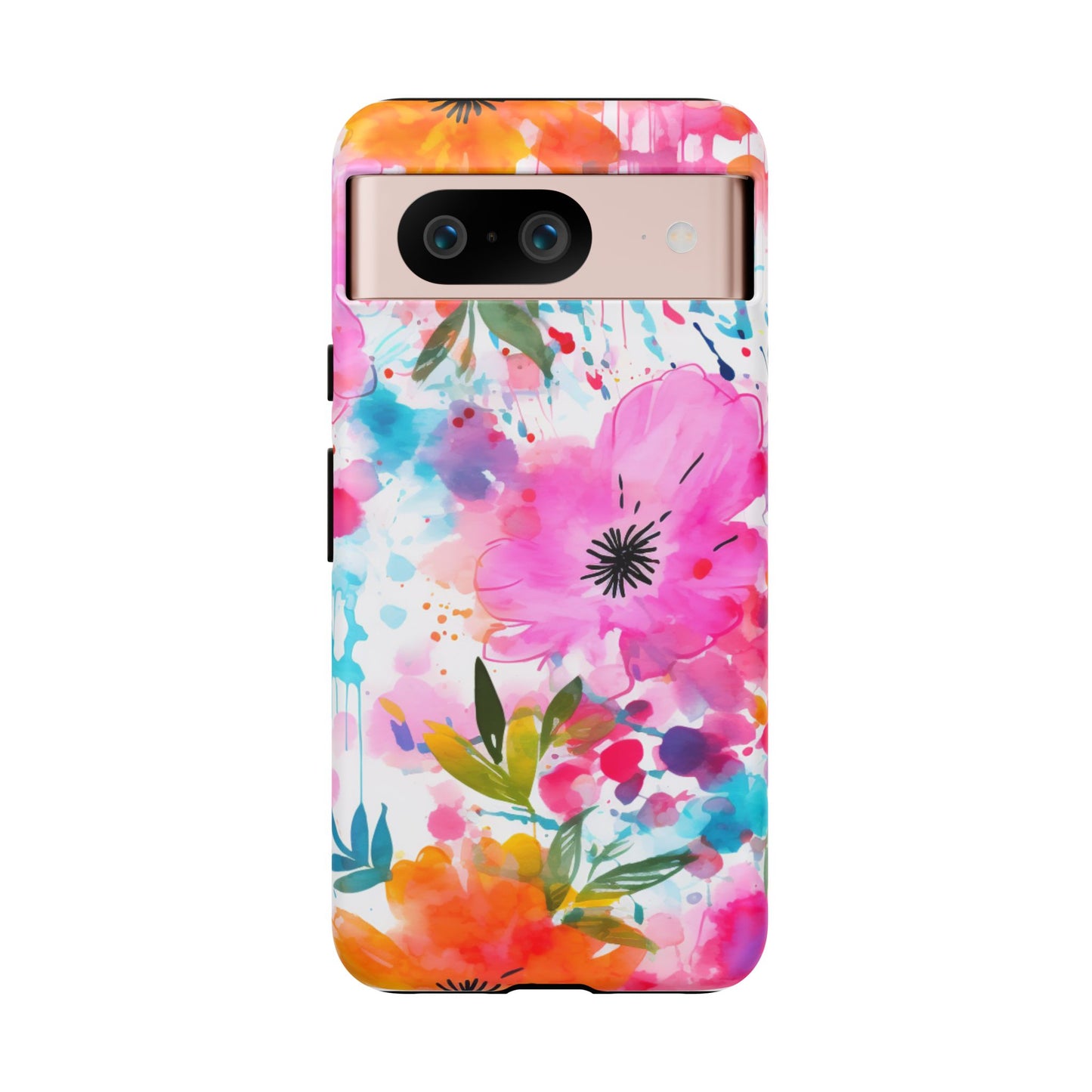 Vibrant Watercolor Floral Phone Case – Artistic & Colorful Design