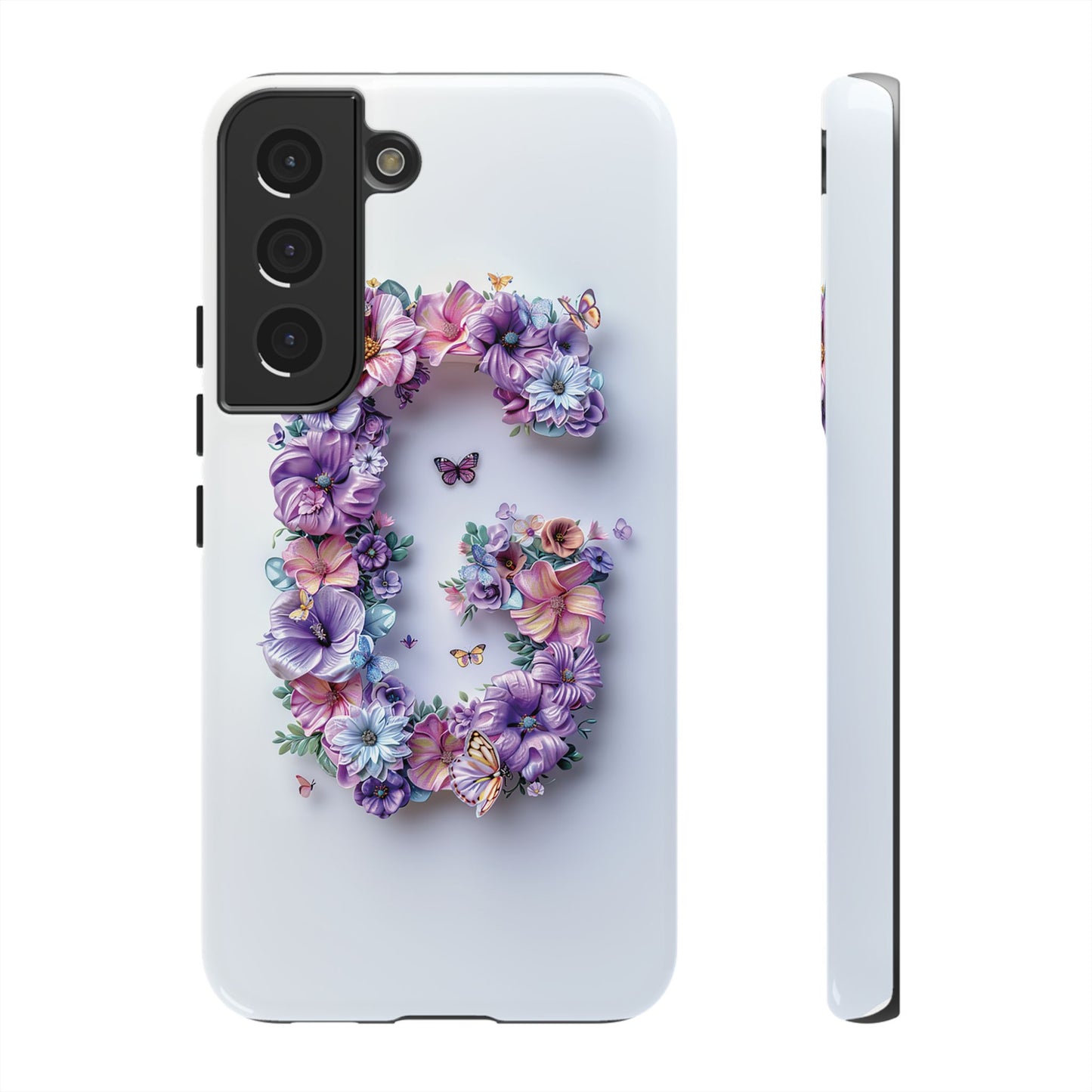 Floral Letter G Phone Case β Personalized Aesthetic Cover for iPhone, Samsung & Google Pixel