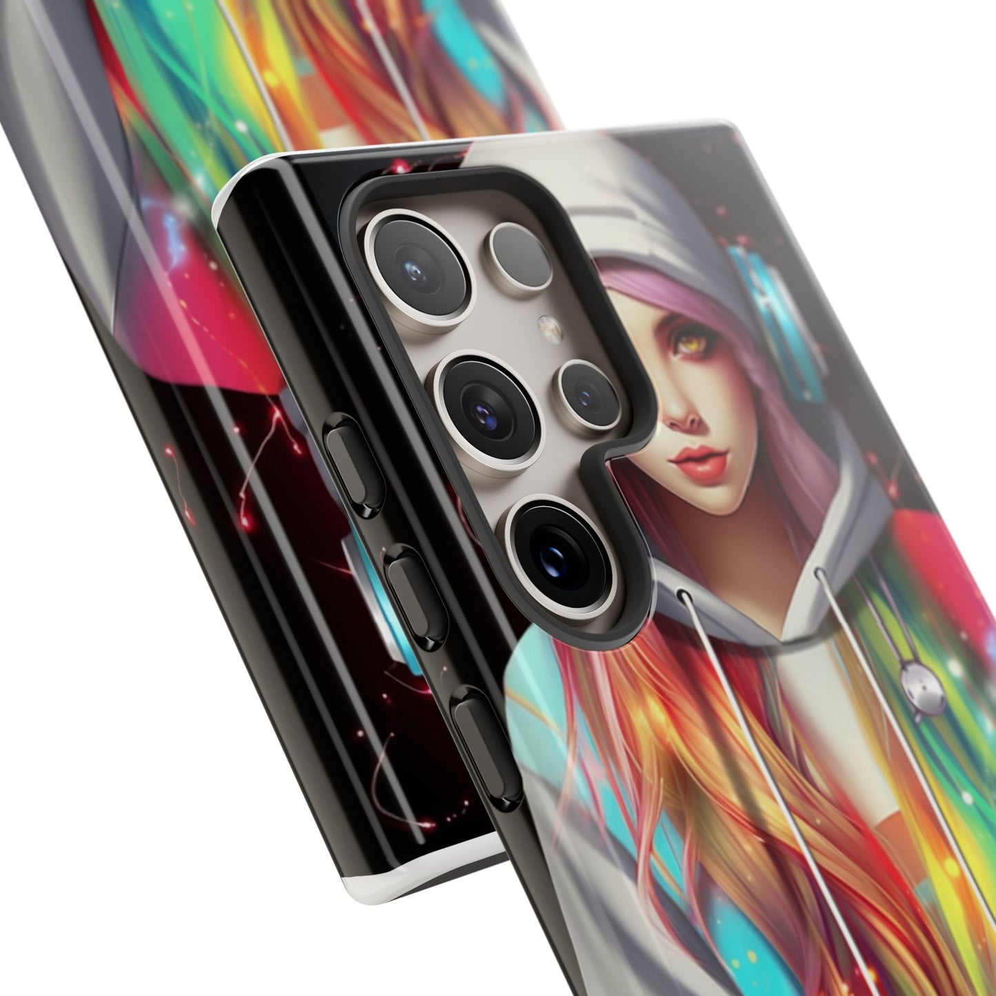 Anime Girl Phone Case - Cute Aesthetic Cover for iPhone, Samsung & Google Pixel, Girly Phone Case, Kawaii Phone Case, Anime Lover Gift