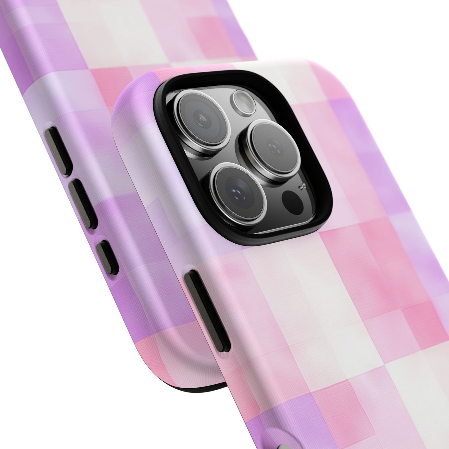 Kawaii Gingham Pastel Phone Case for iPhone, Samsung, Google Pixel
