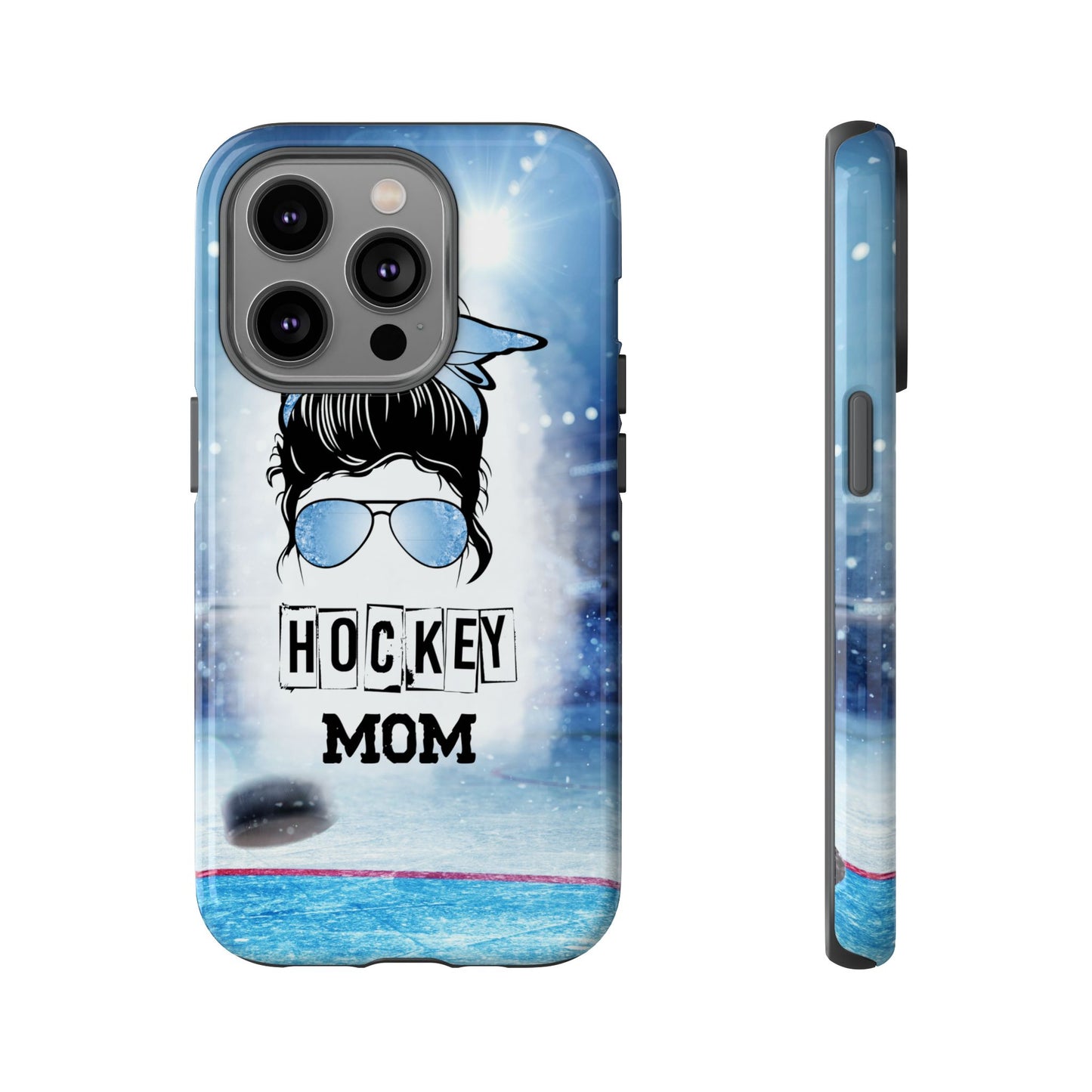Hockey Mama Phone Case - Protective & Stylish Cover for iPhone, Samsung & Google Pixel, Messy Bun Phone Case, Gift for Game Lover