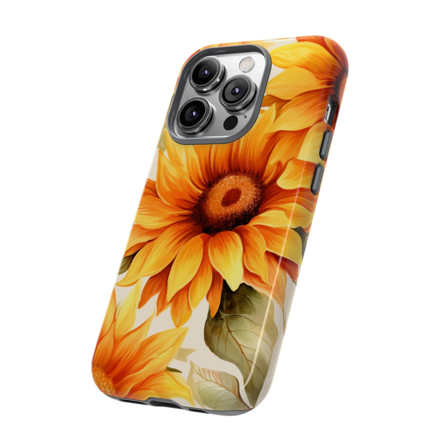 Golden Sunflower Glow Mobile Case – Radiant & Elegant