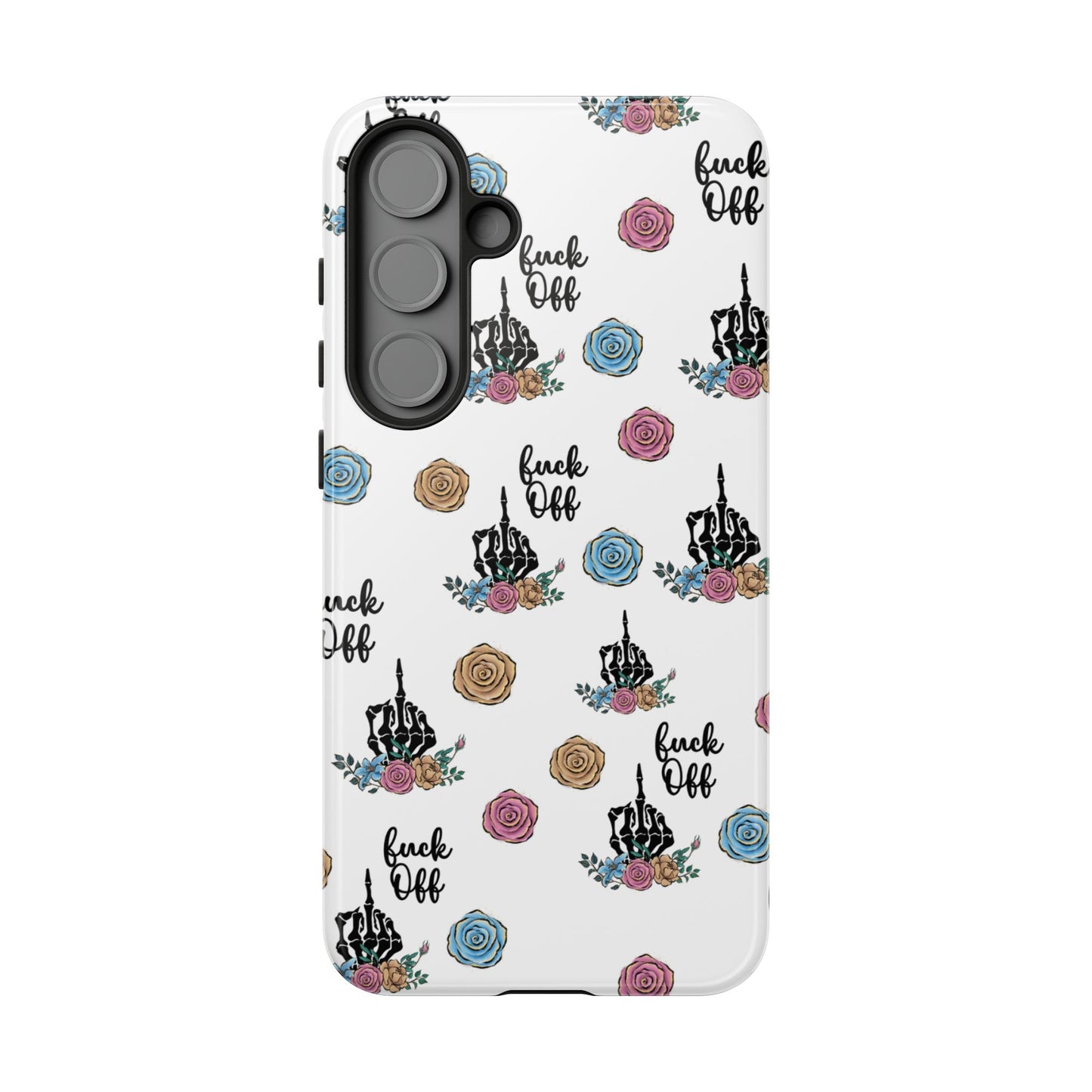 Skeleton Hand Middle Finger Phone Case β Badass Gothic Cover for iPhone, Samsung & Google Pixel