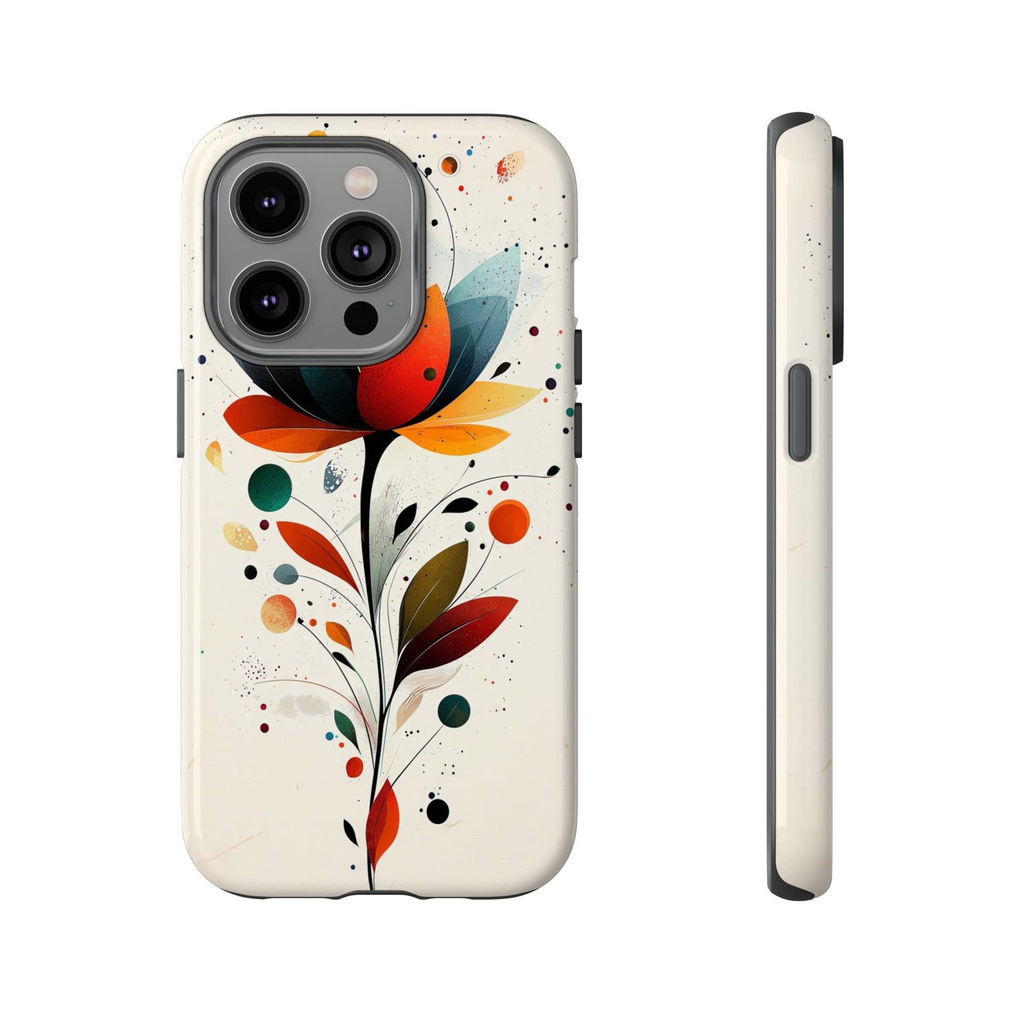 Celestial Petals – Abstract Floral Burst Phone Case for iPhone, Pixel & Samsung